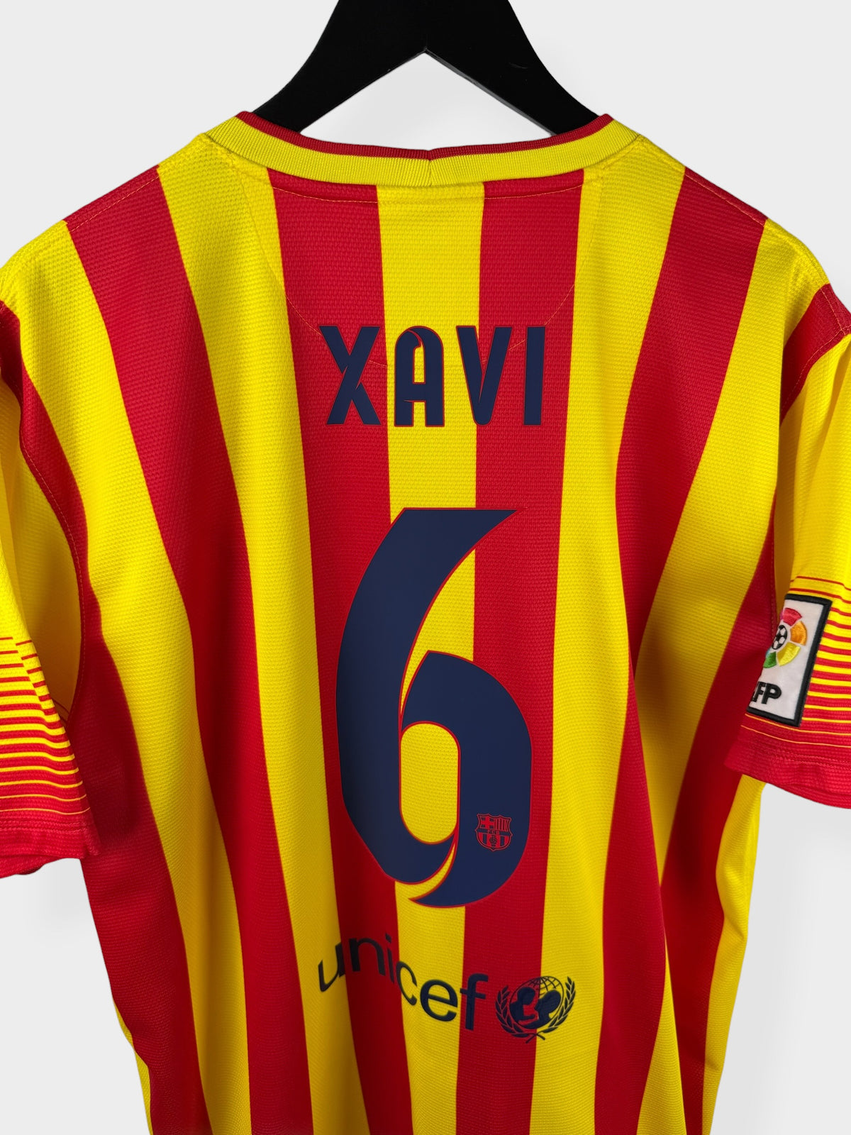 2013-14 BARCELONA AUSWÄRTSTRIKOT XAVI #6 XL