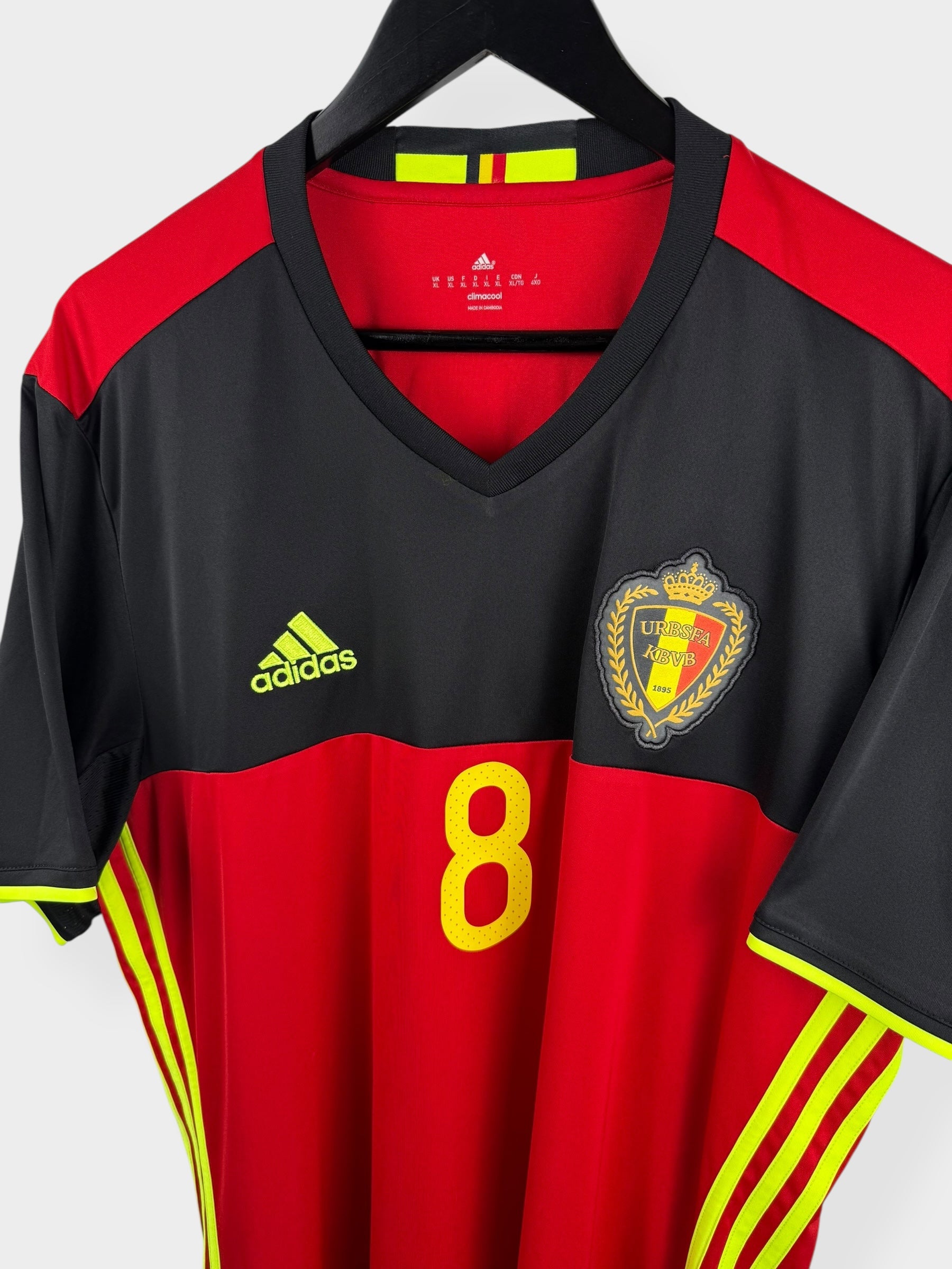 2016-17 BELGIUM HOME SHIRT FELLAINI #8 XL - Authentic Football Club