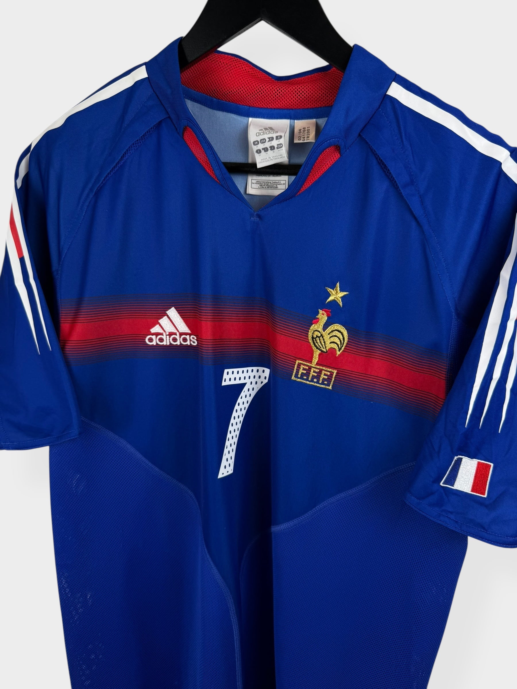 2004-06 FRANCE HOME SHIRT PIRES #7 M