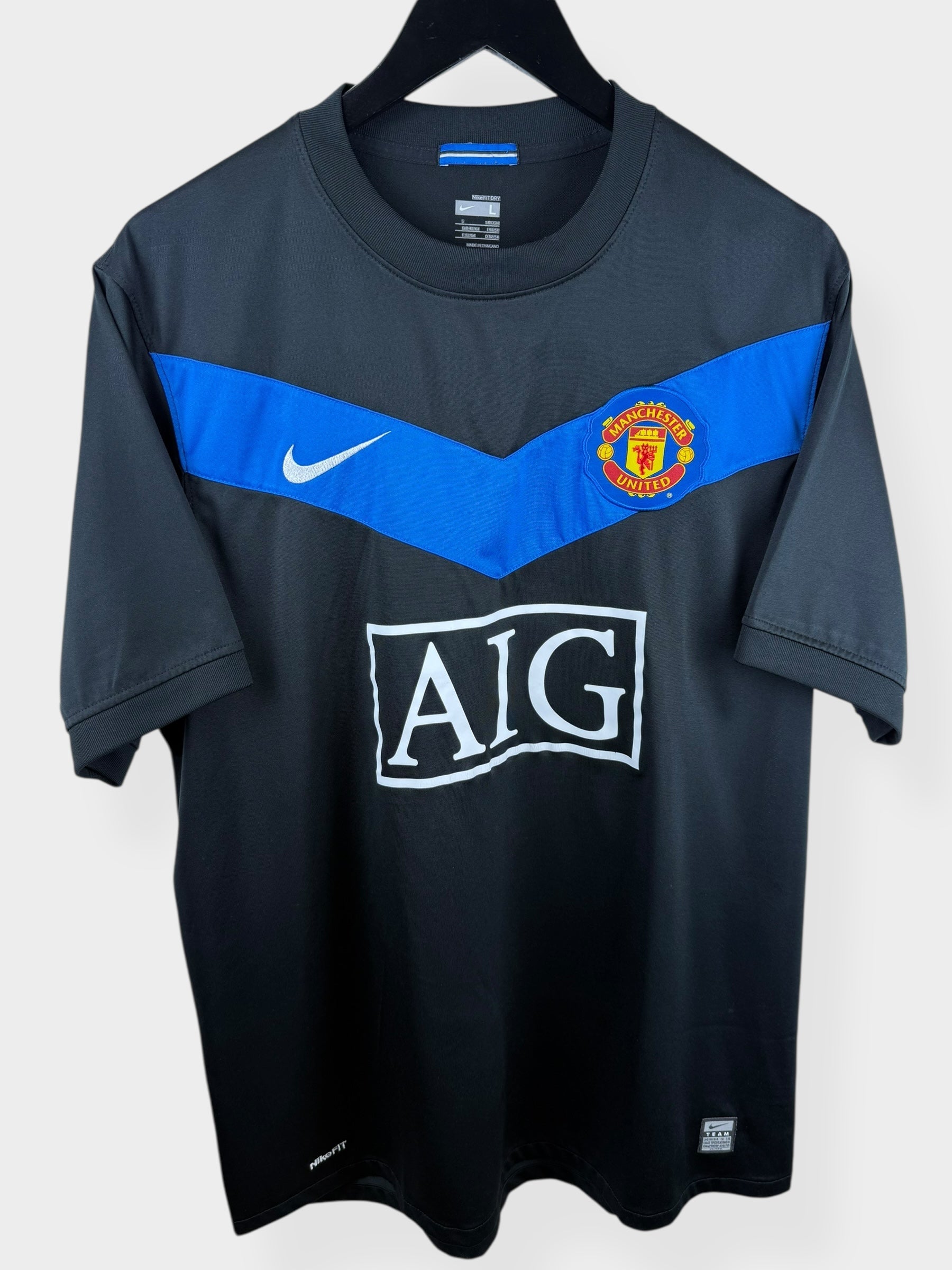 2009-10 MANCHESTER UNITED AWAY SHIRT NANI #17 L