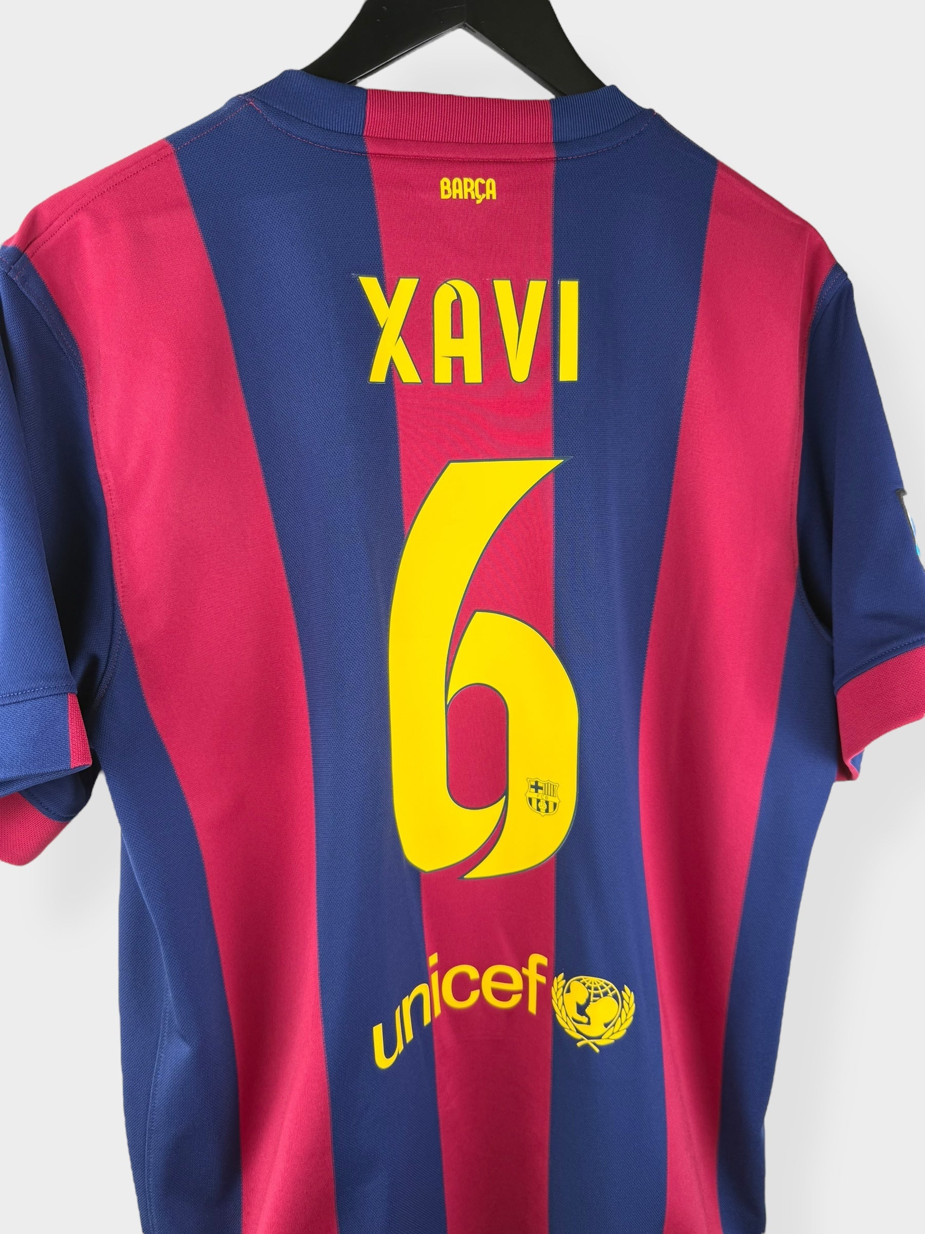 2014-15 BARCELONA THUISSHIRT XAVI #6 L