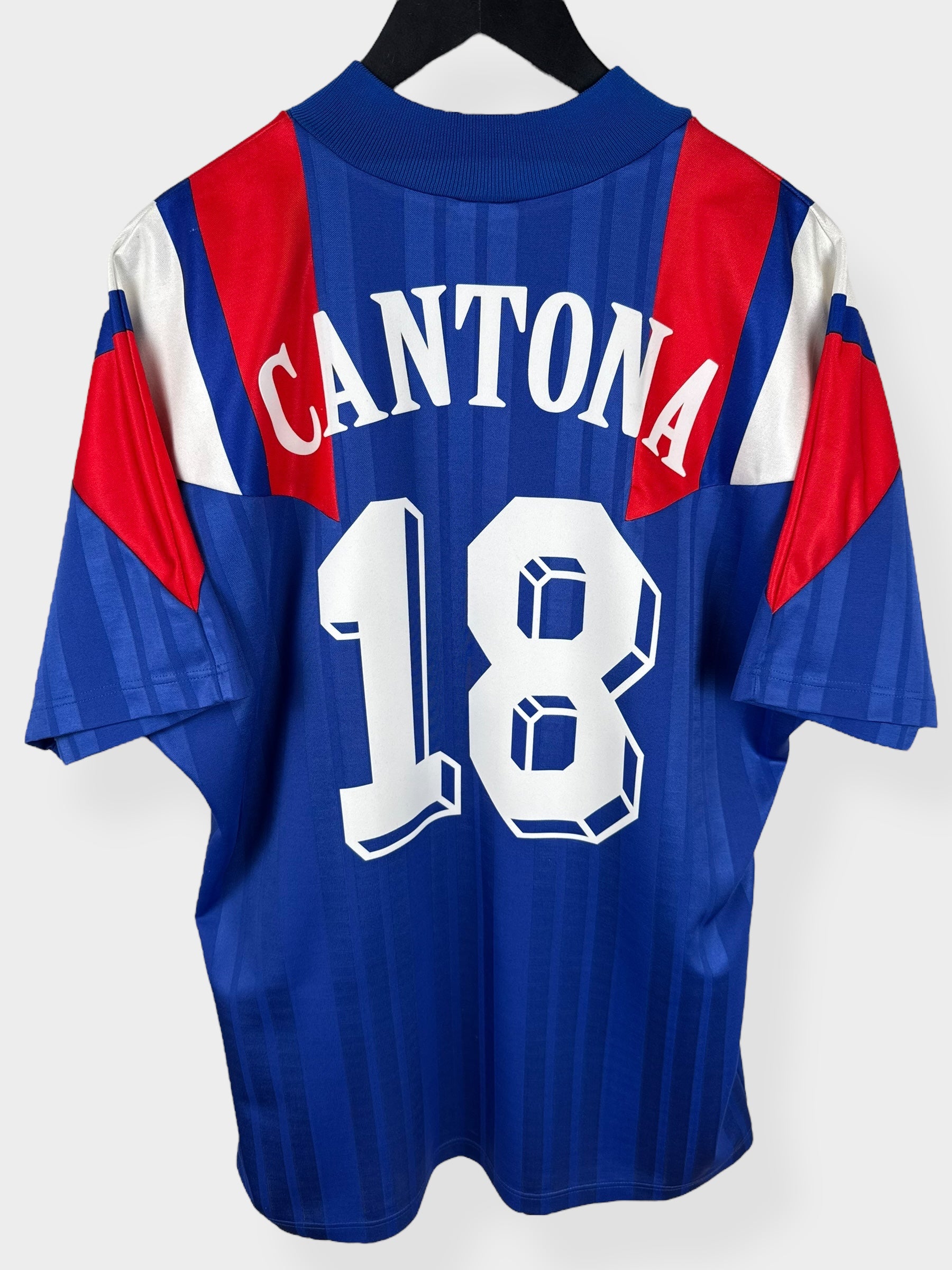 1992-93 FRANCE HOME SHIRT CANTONA #18 L - Authentic Football Club