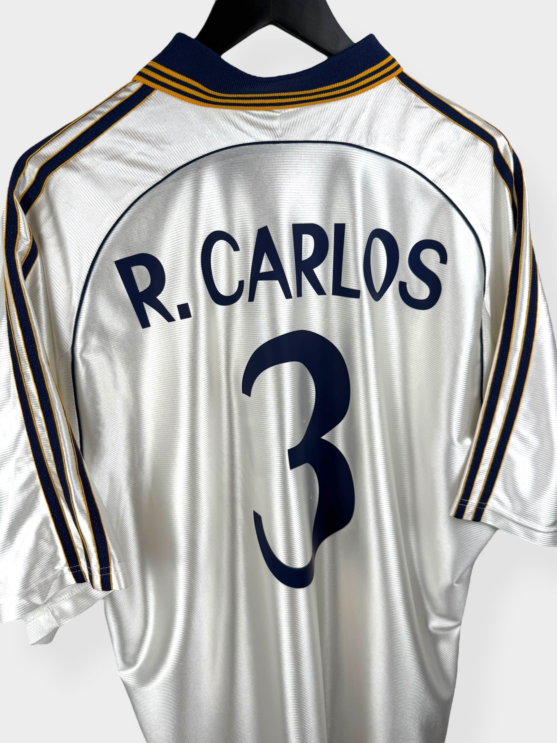 1998-00 REAL MADRID HOME SHIRT R. CARLOS #3 L - Authentic Football Club