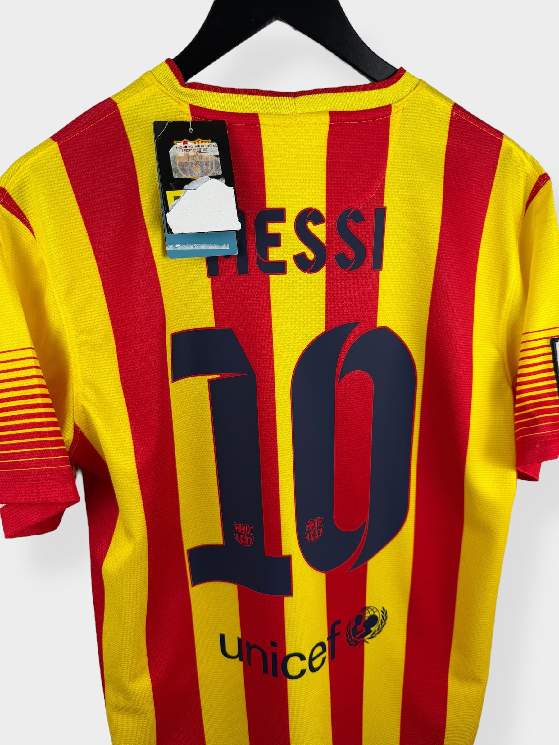 2013-14 BARCELONA AWAY SHIRT MESSI #10 M - Authentic Football Club