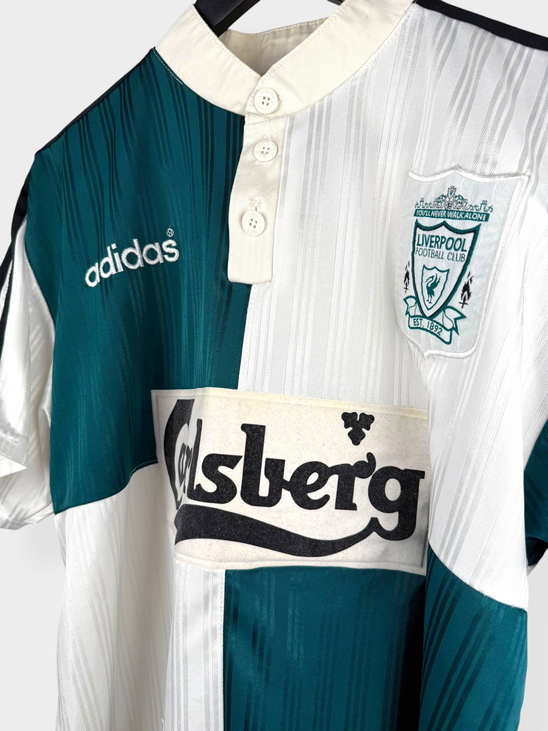 1995-96 LIVERPOOL AWAY SHIRT L