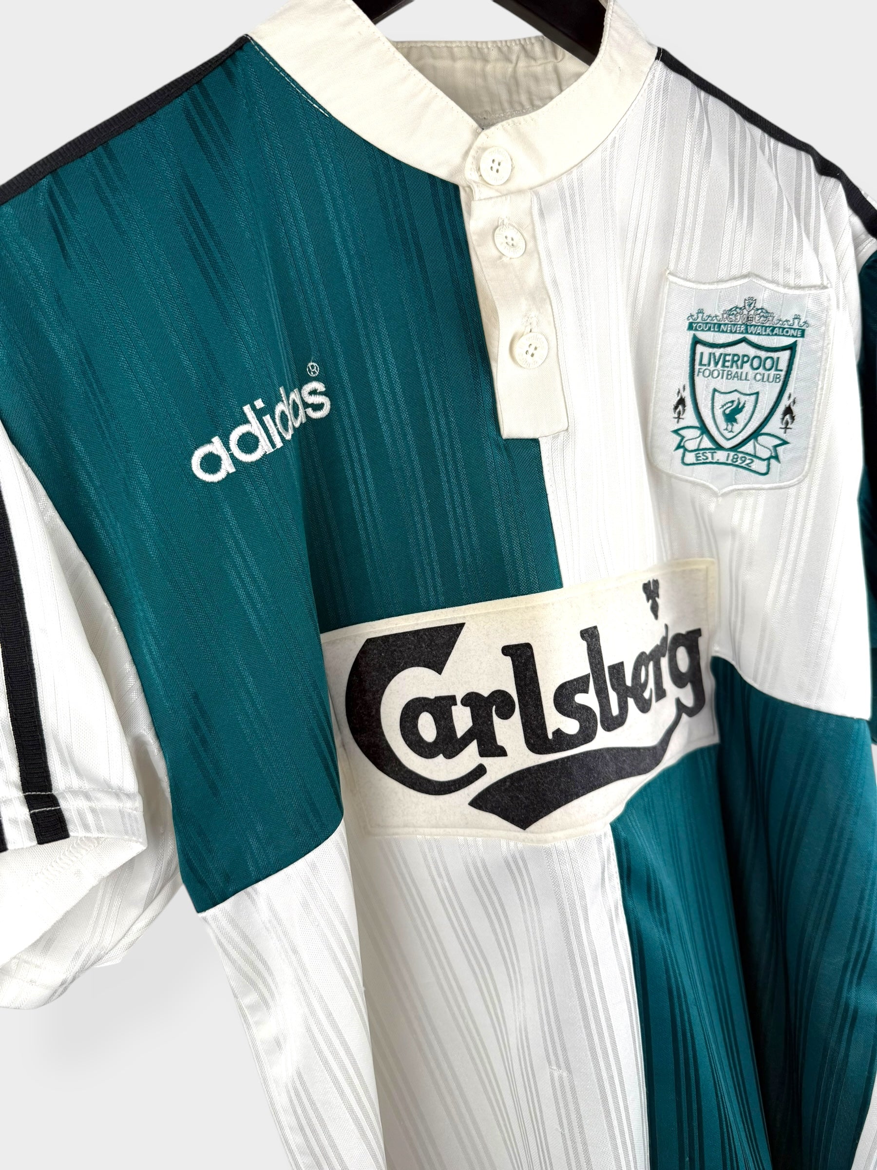1995-96 LIVERPOOL AWAY SHIRT L