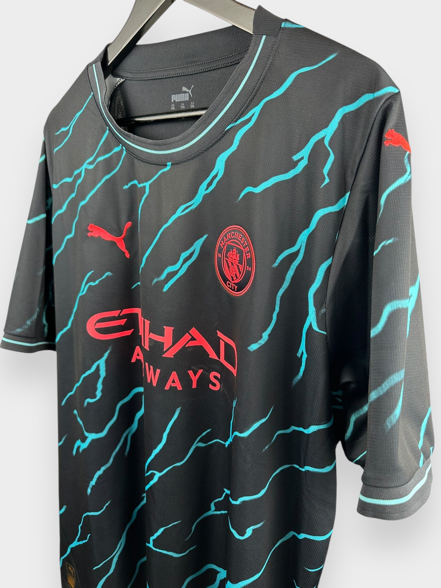 2023-24 MANCHESTER CITY AWAY SHIRT HAALAND #9 XXL