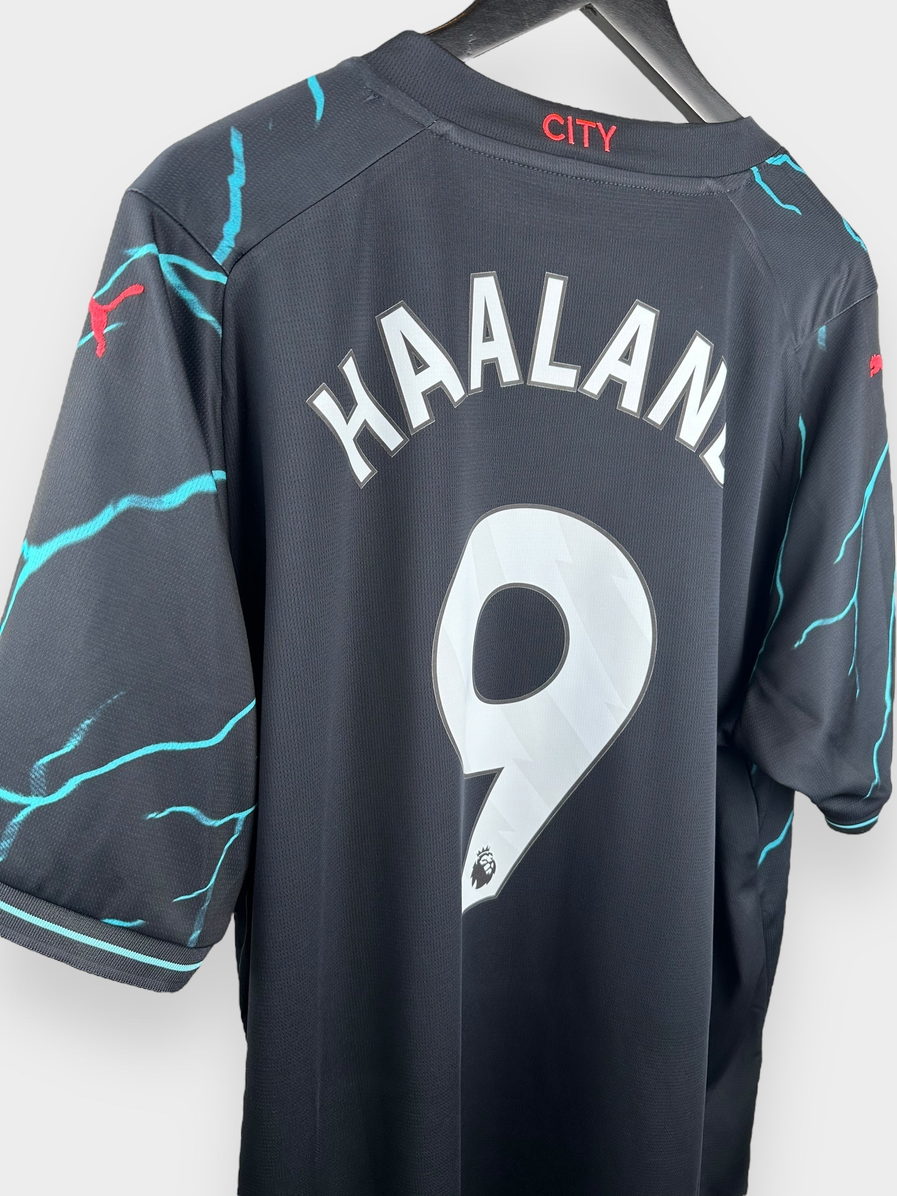 2023-24 MANCHESTER CITY AWAY SHIRT HAALAND #9 XXL