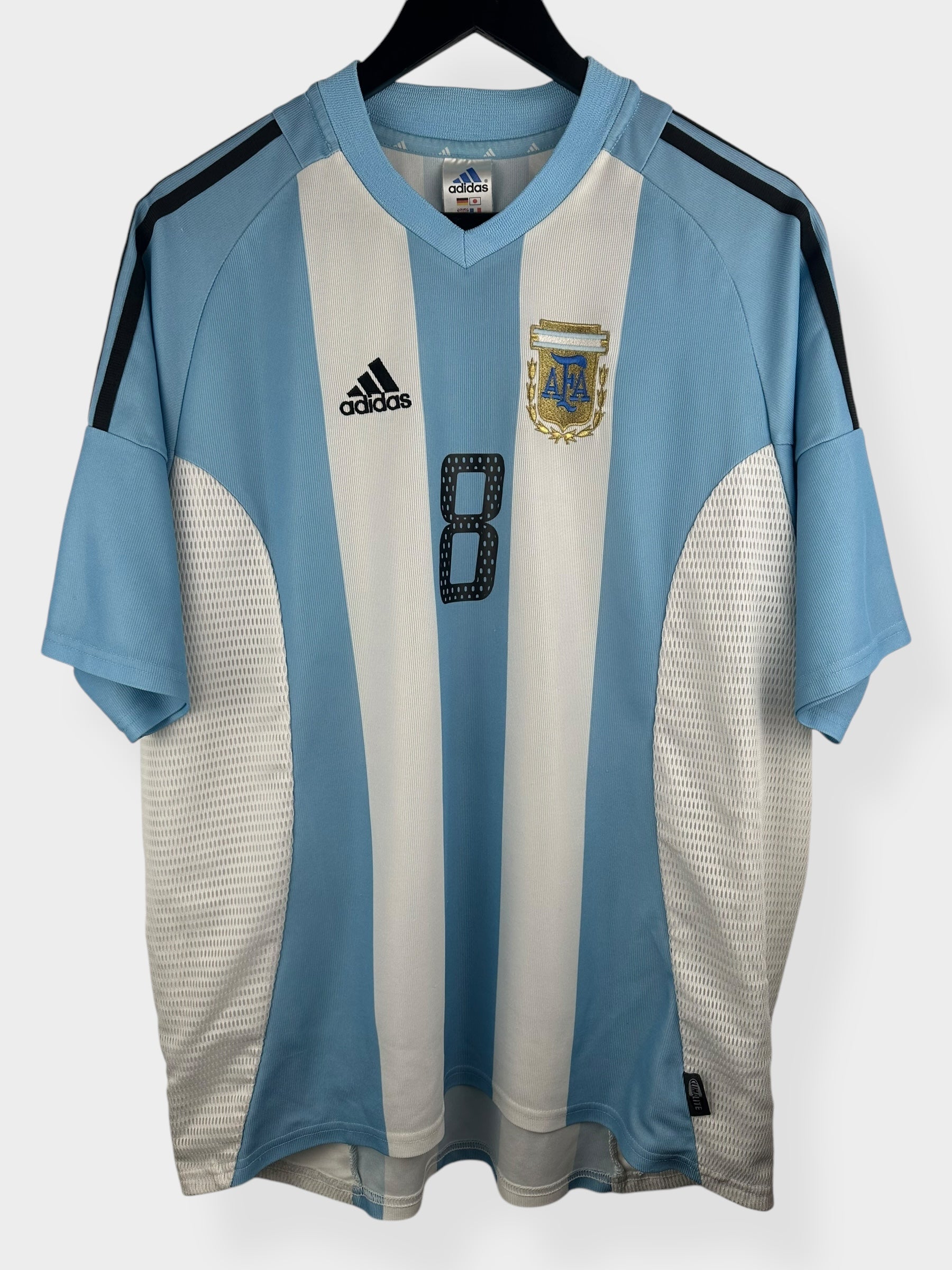 2002-04 ARGENTINA HOME SHIRT ZANETTI #8 M