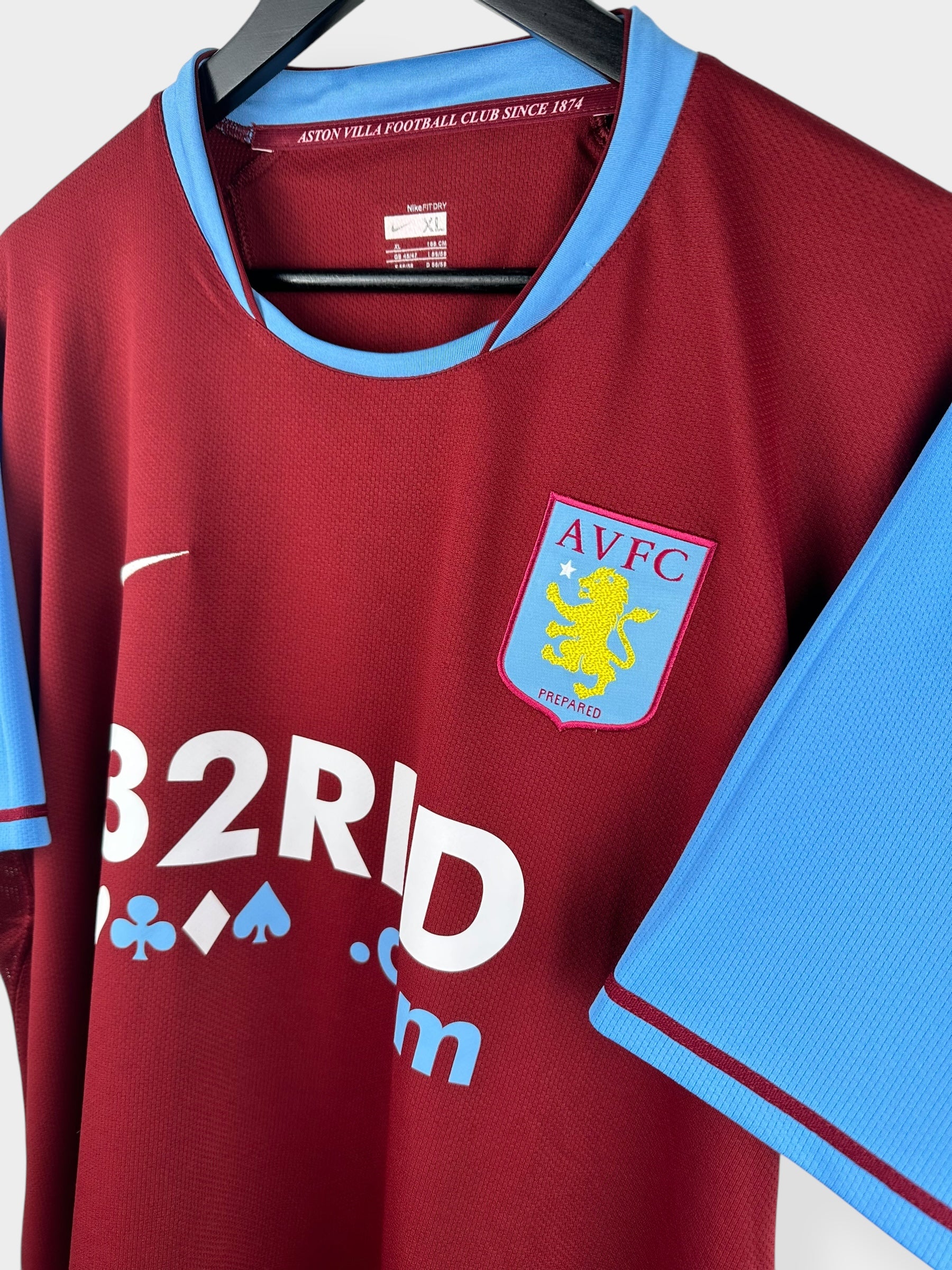 2007-08 ASTON VILLA HOME SHIRT XL