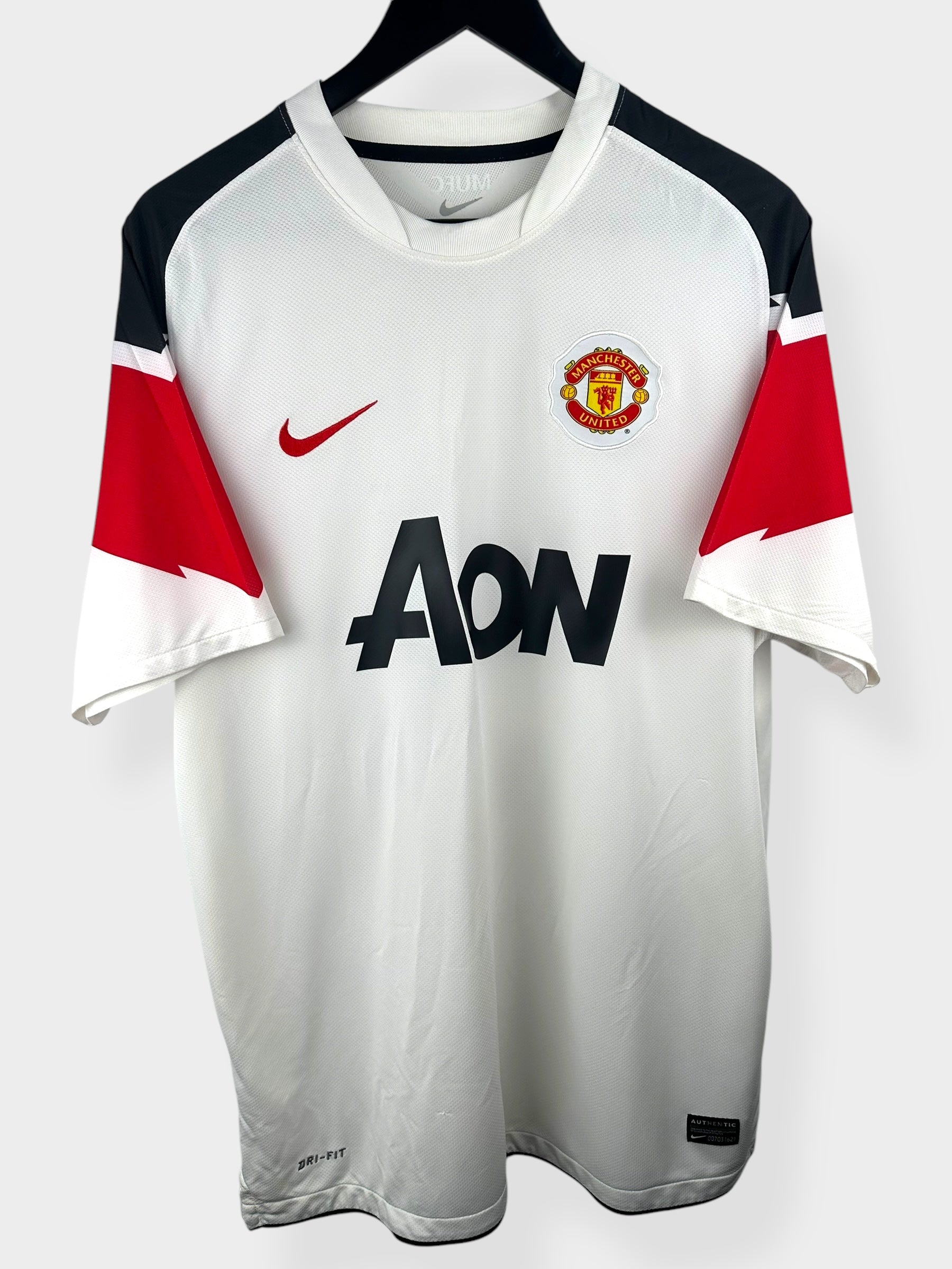 2010-11 MANCHESTER UNITED AWAY SHIRT EVRA #3 L