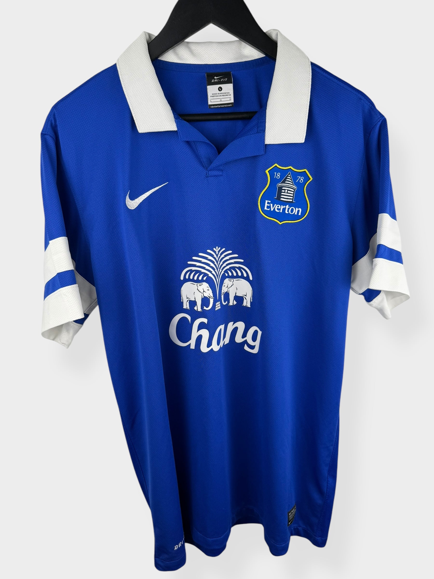 2013-14 EVERTON HOME SHIRT BAINES #3 L