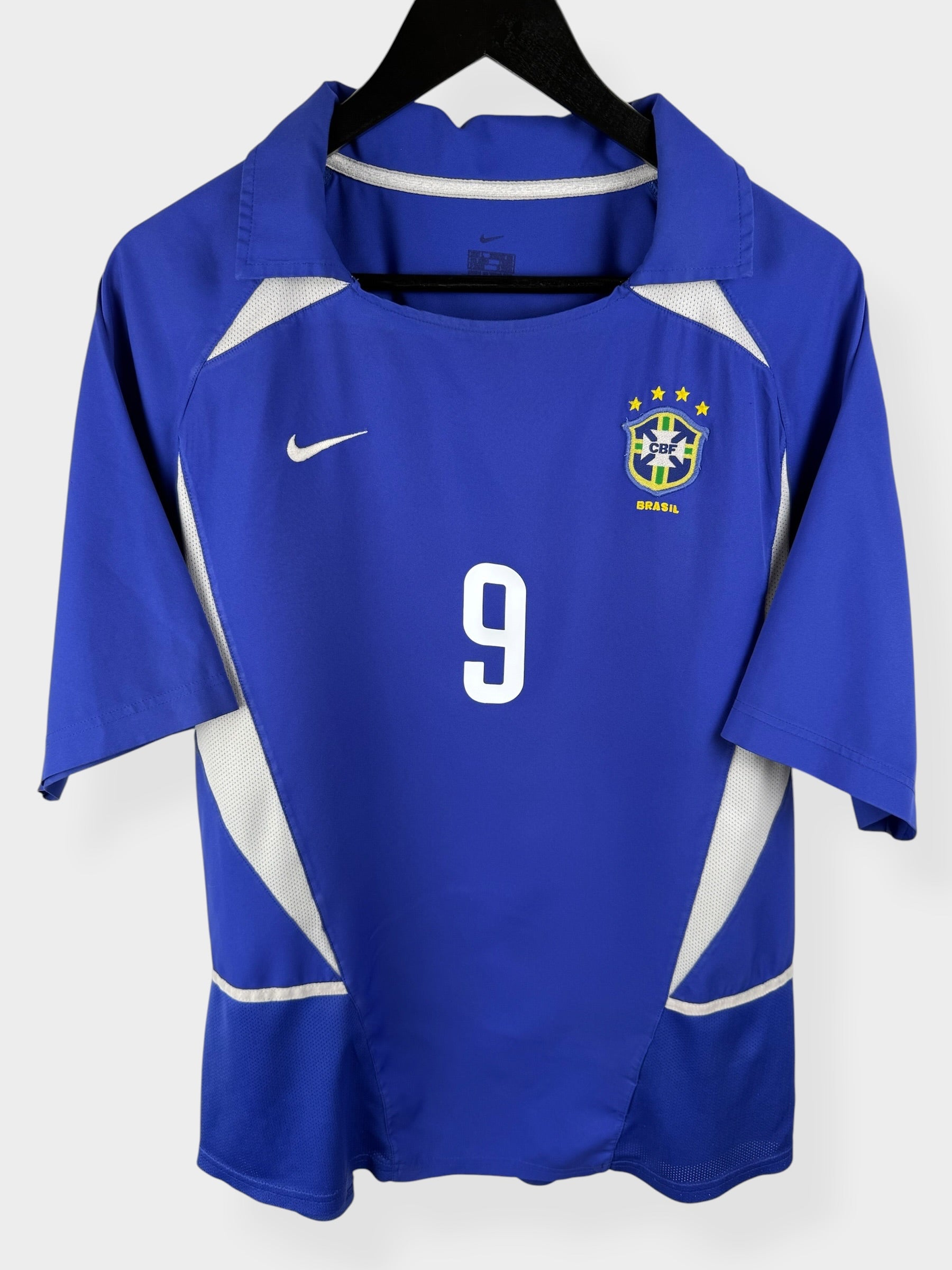 2002-04 Brasilien AUSWÄRTSTRIKOT Ronaldo #9 L