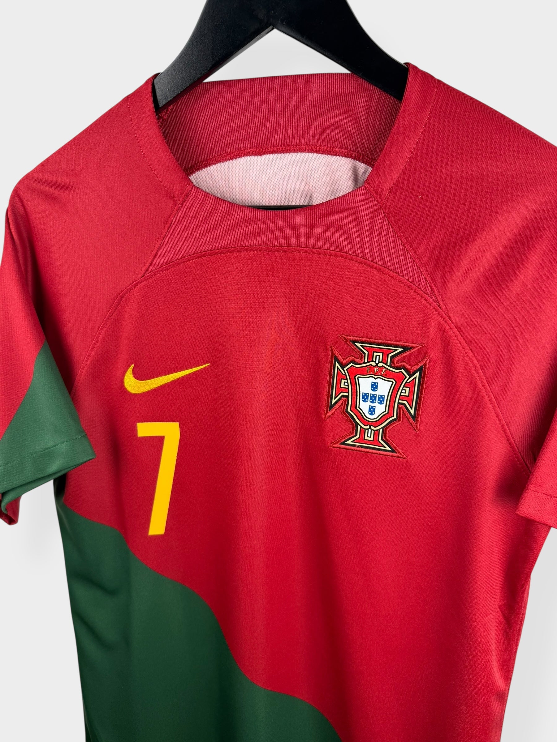 2022-23 PORTUGAL HOME SHIRT RONALDO #7 S - Authentic Football Club