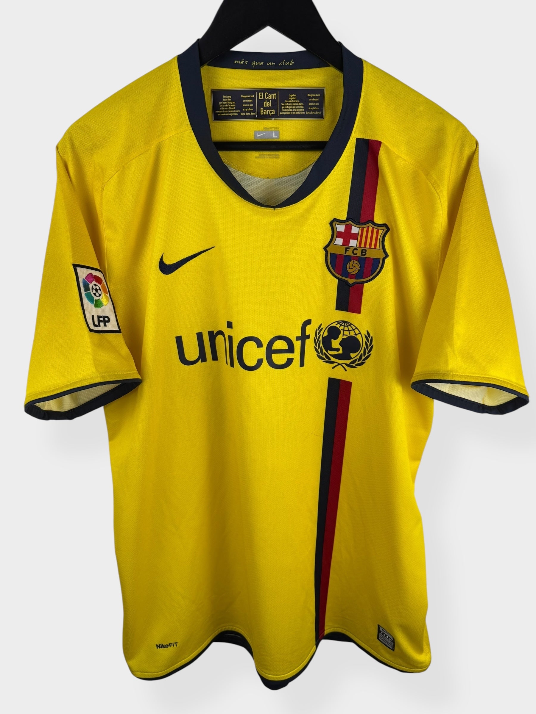 2008-10 BARCELONA AWAY SHIRT MESSI #10 L - Authentic Football Club