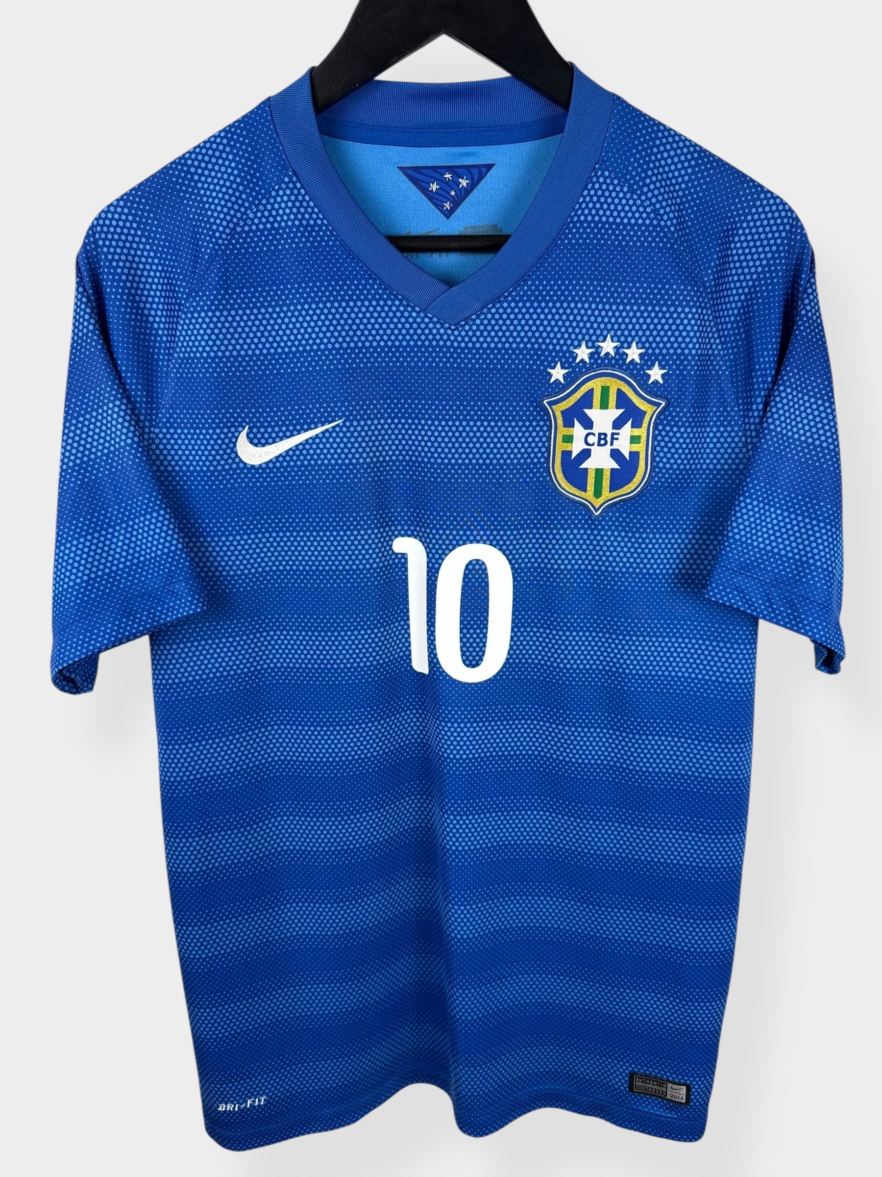 2014-15 BRAZIL AWAY SHIRT NEYMAR JR #10 M - Authentic Football Club