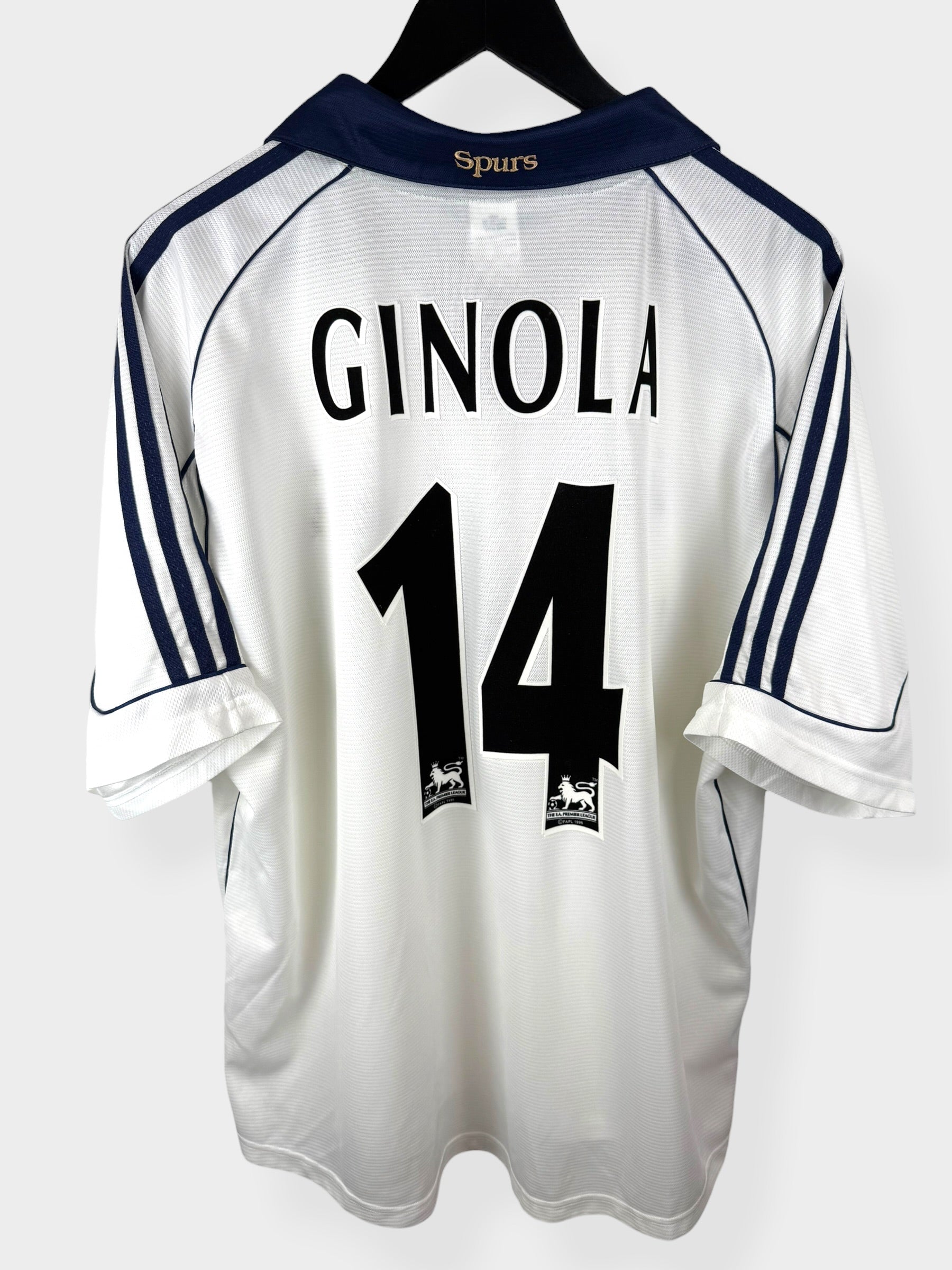 MAILLOT DOMICILE TOTTENHAM HOTSPUR 1999-01 GINOLA #14 XL