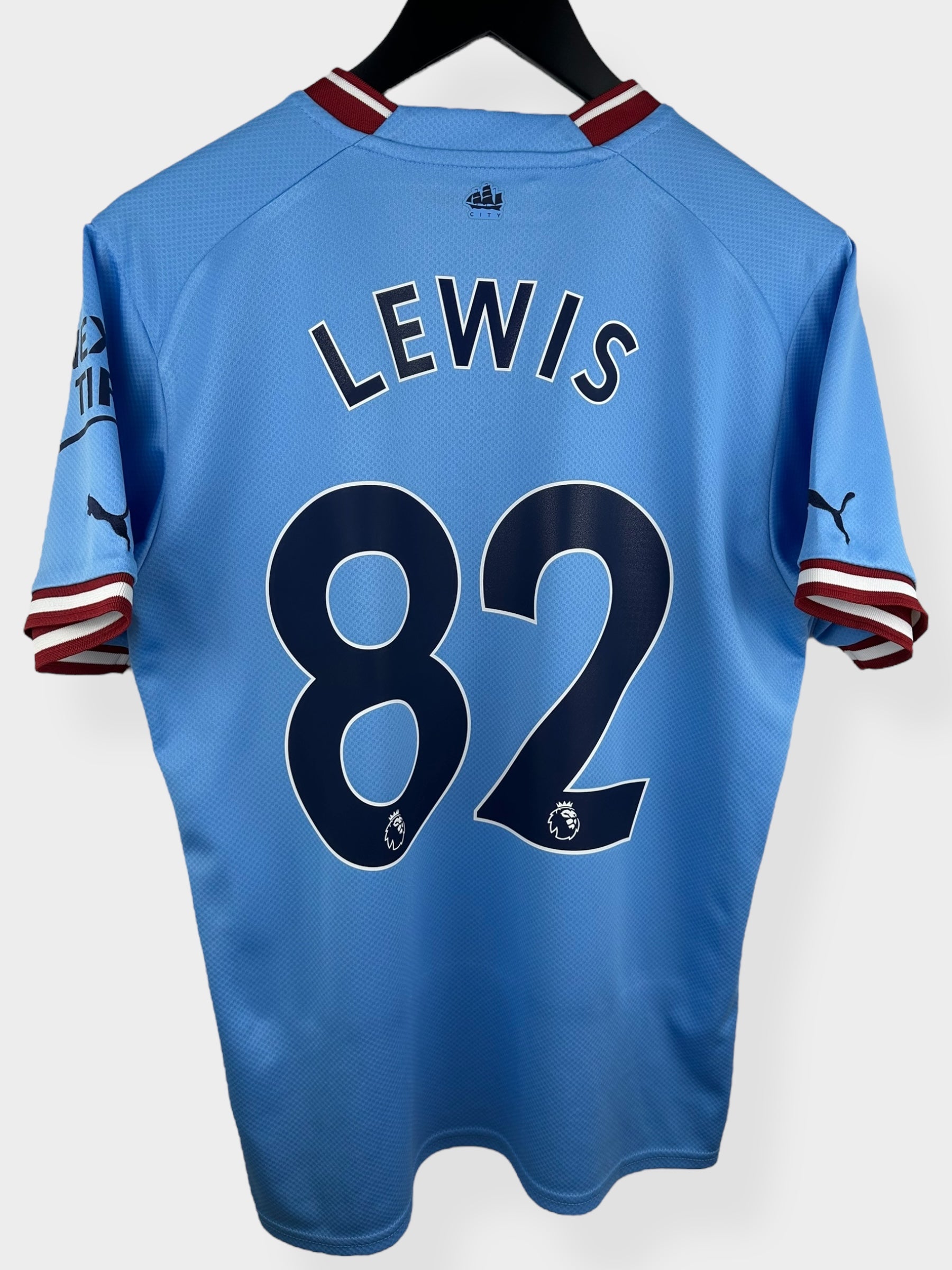 2022-23 MANCHESTER CITY HOME SHIRT LEWIS #82 M