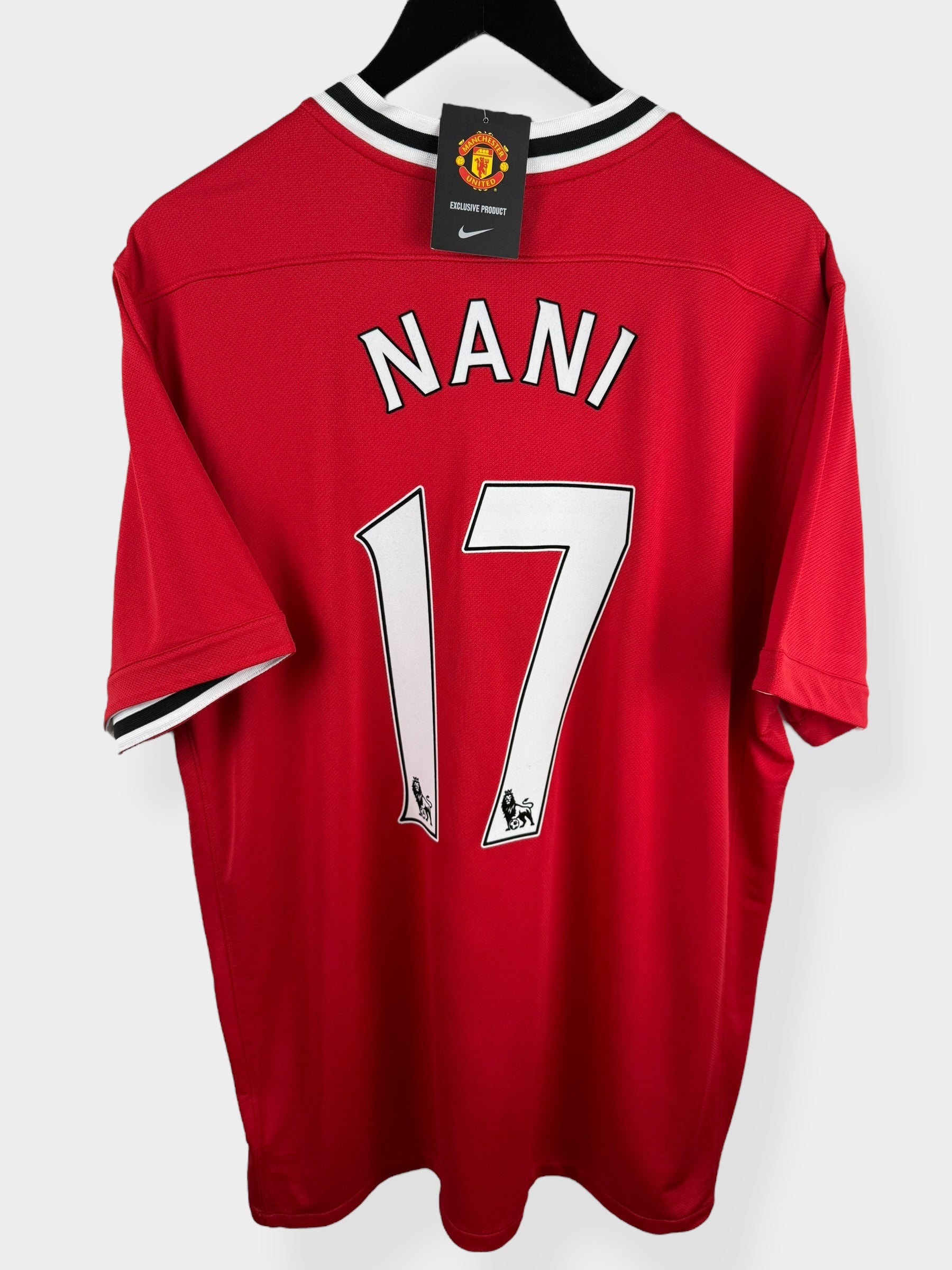 2011-12 MANCHESTER UNITED HOME SHIRT NANI #17 XXL - Authentic Football Club