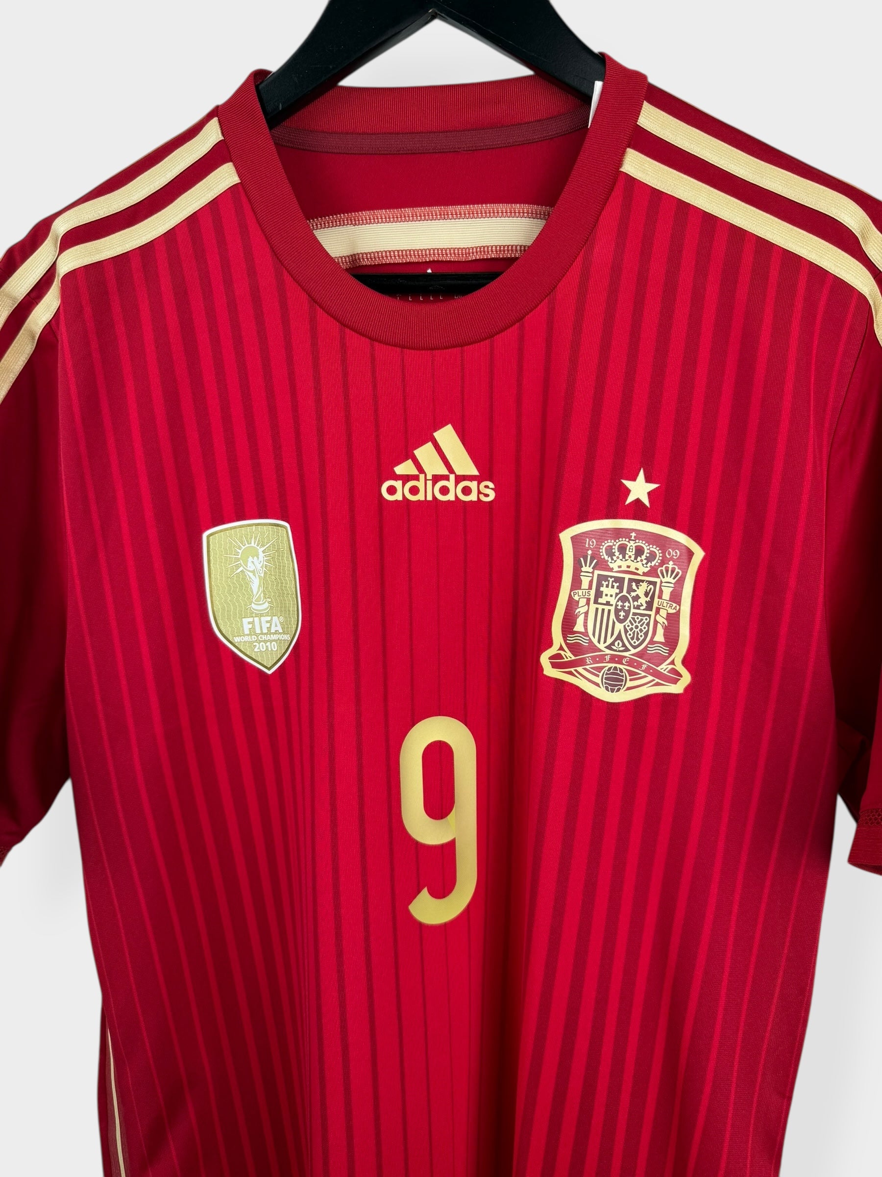 2014-15 SPAIN HOME SHIRT PLAYER ISSUE TORRES #9 L