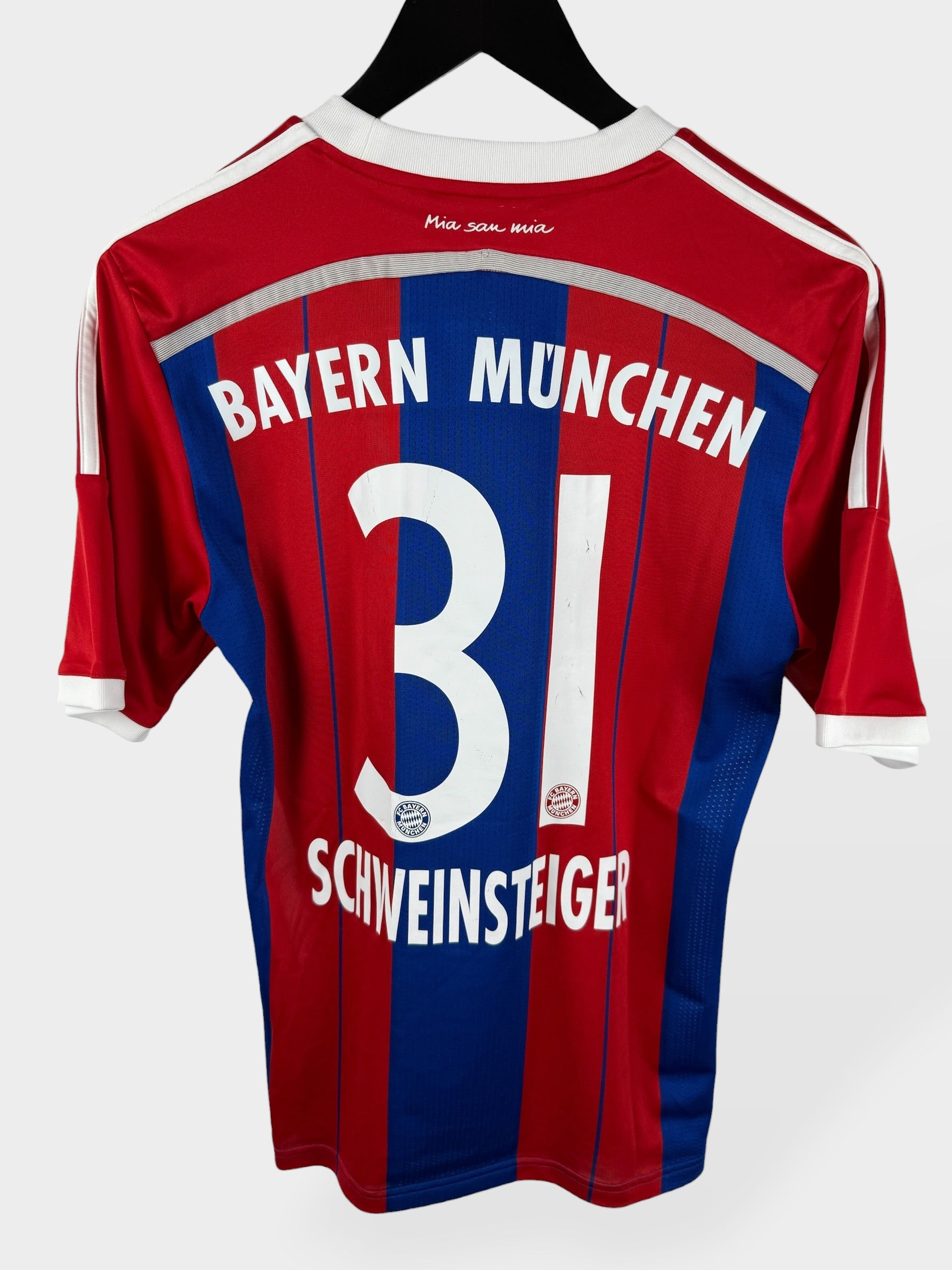 2014-15 BAYERN MUNICH HOME SHIRT SCHWEINSTEIGER #31 S