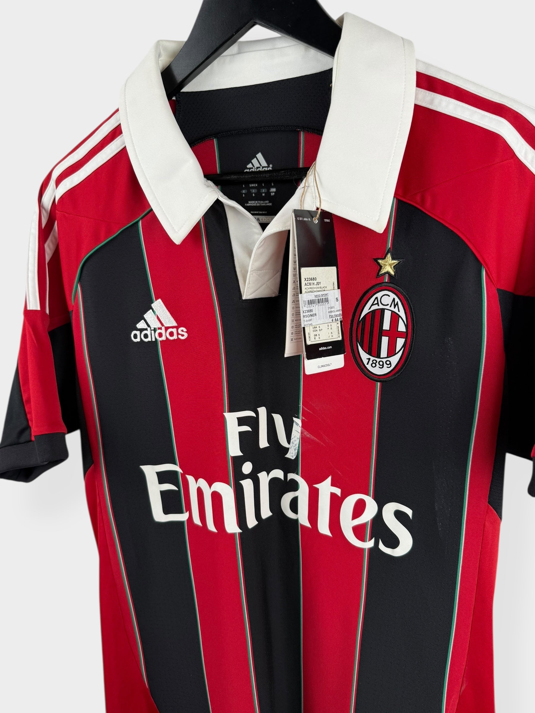 2012-13 AC MILAN HOME SHIRT BALOTELLI #45 S