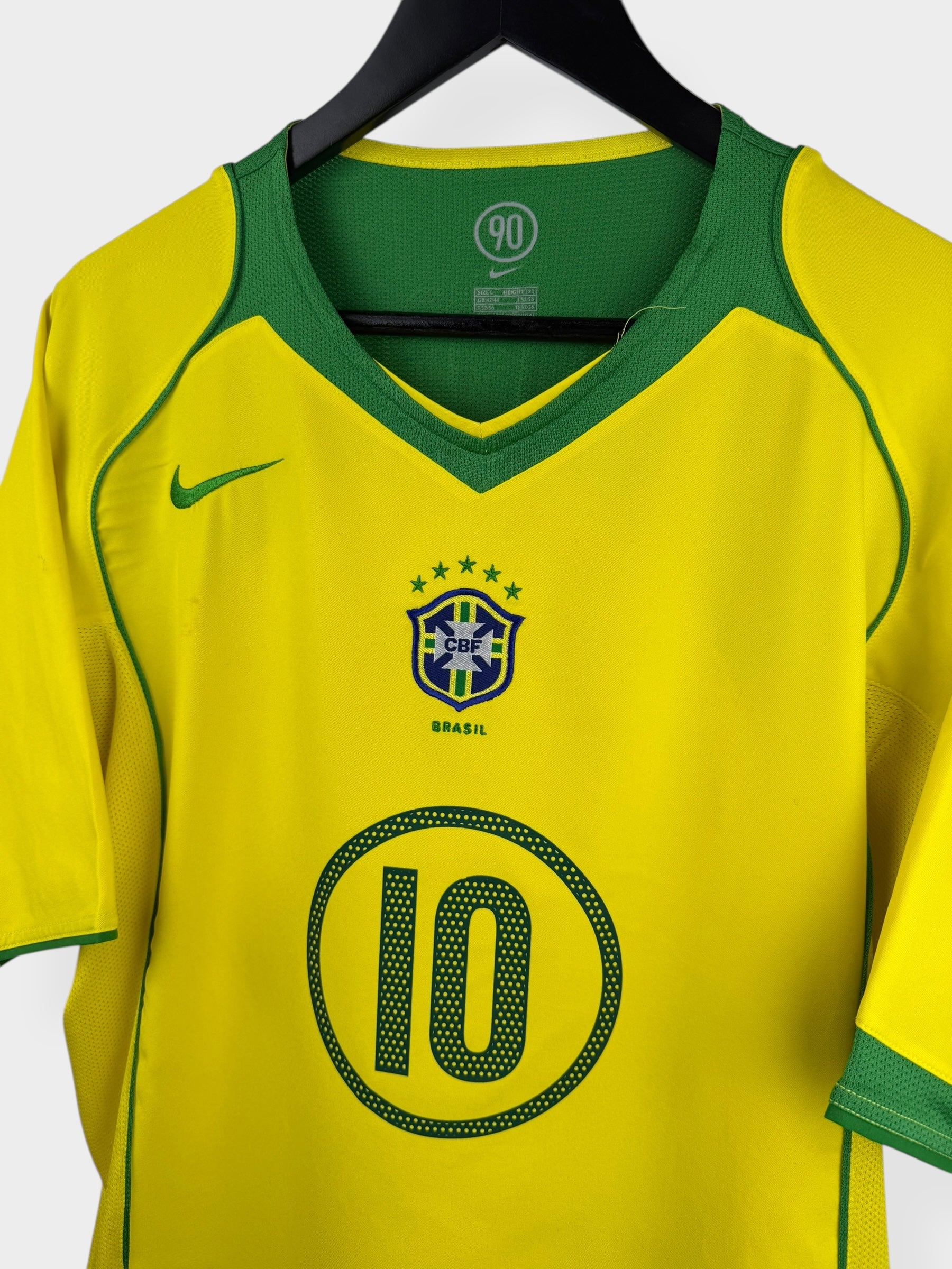 2004-06 BRAZIL THUISSHIRT RONALDINHO #10 L