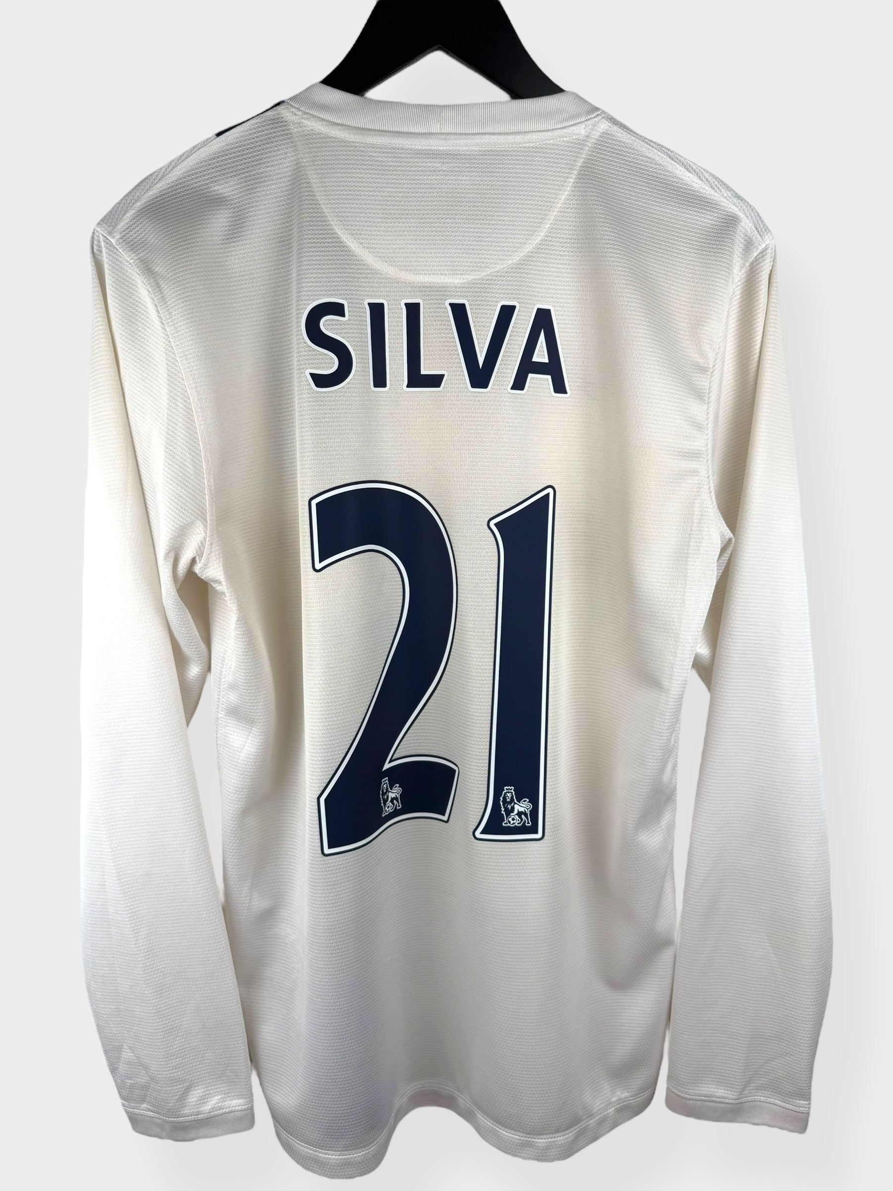 2013-14 MANCHESTER CITY DRITTES TRIKOT LS SILVA #21 S