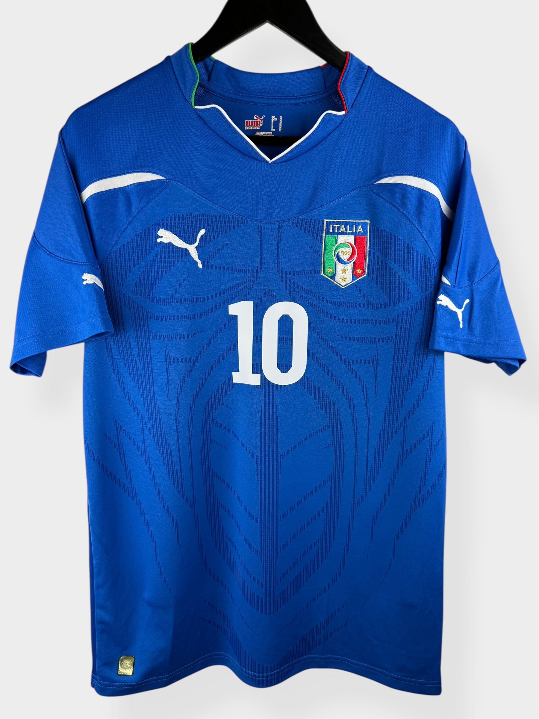 2010-12 ITALY HOME SHIRT DI NATALE #10 M