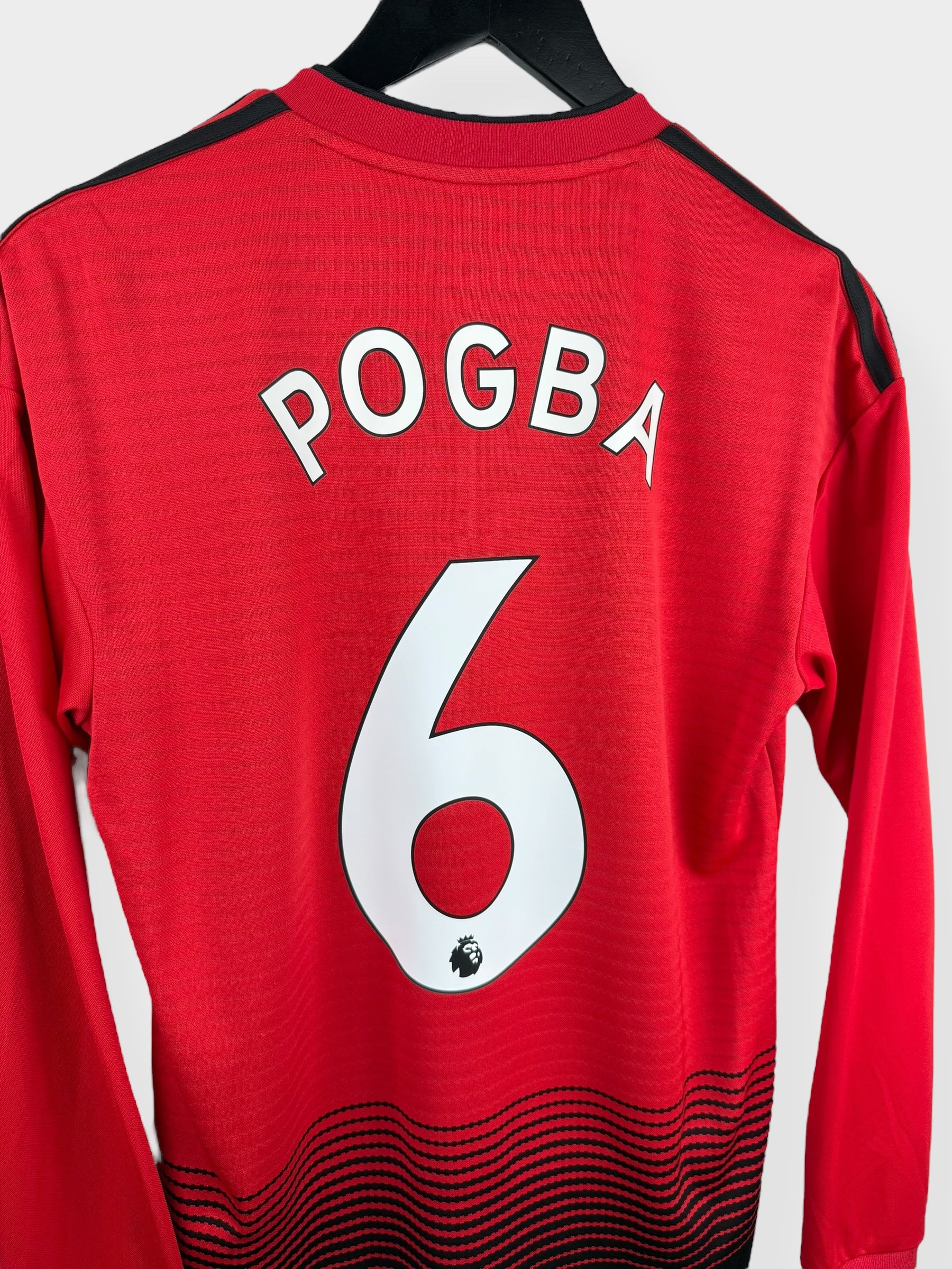 2018-19 MANCHESTER UNITED HOME SHIRT LS POGBA #6 S