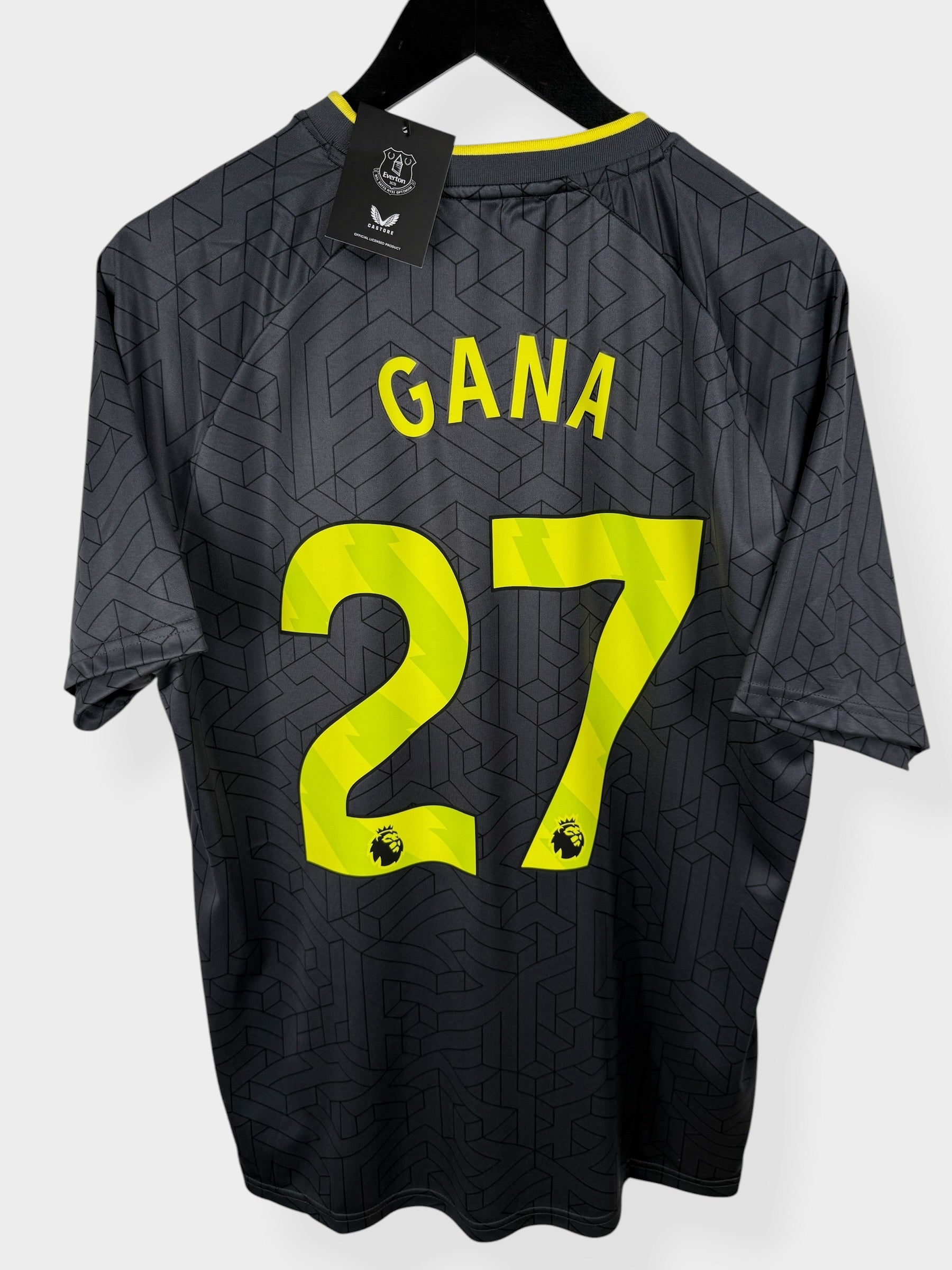 エヴァートンFC ユニフォーム GANA 27番 2024-25 EVERTON AWAY SHIRT GANA #27 XL - TM8177