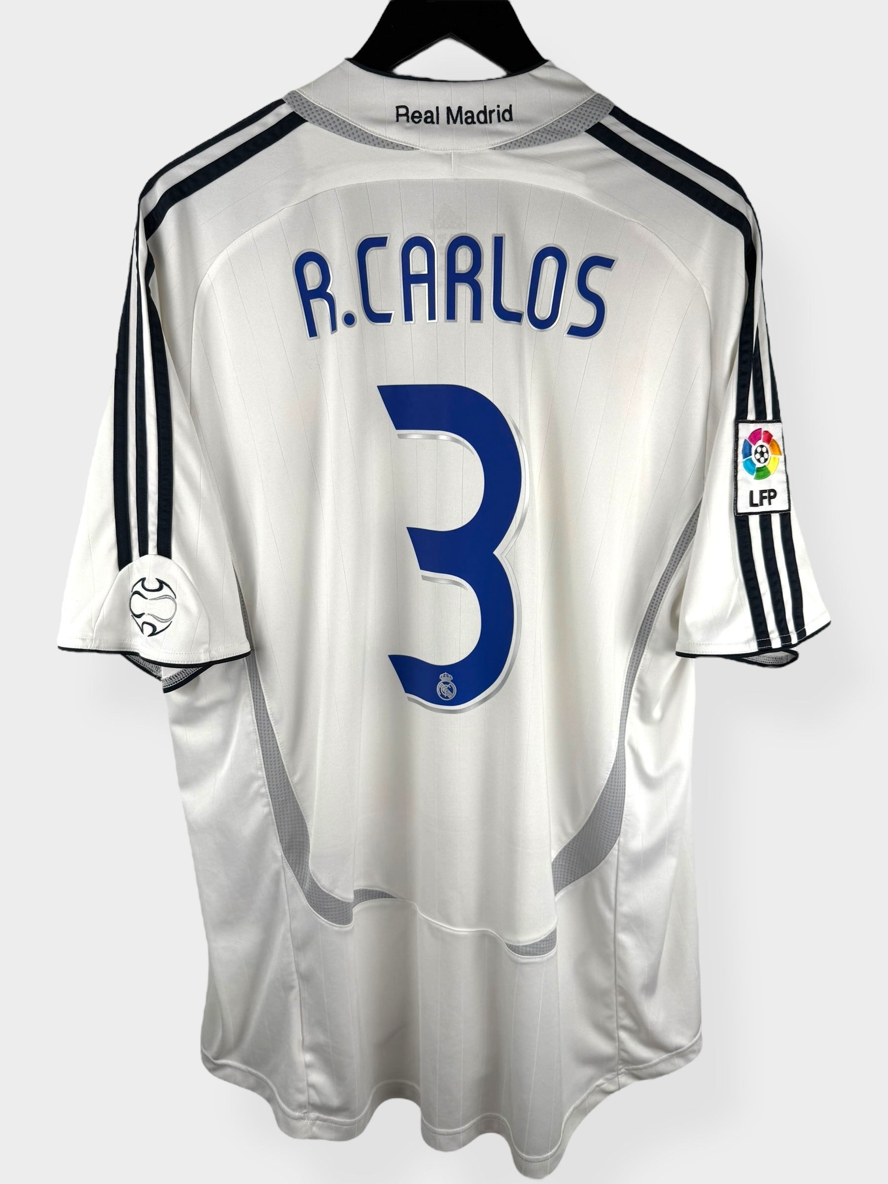 2006-07 REAL MADRID THUISSHIRT R. CARLOS #3 XL