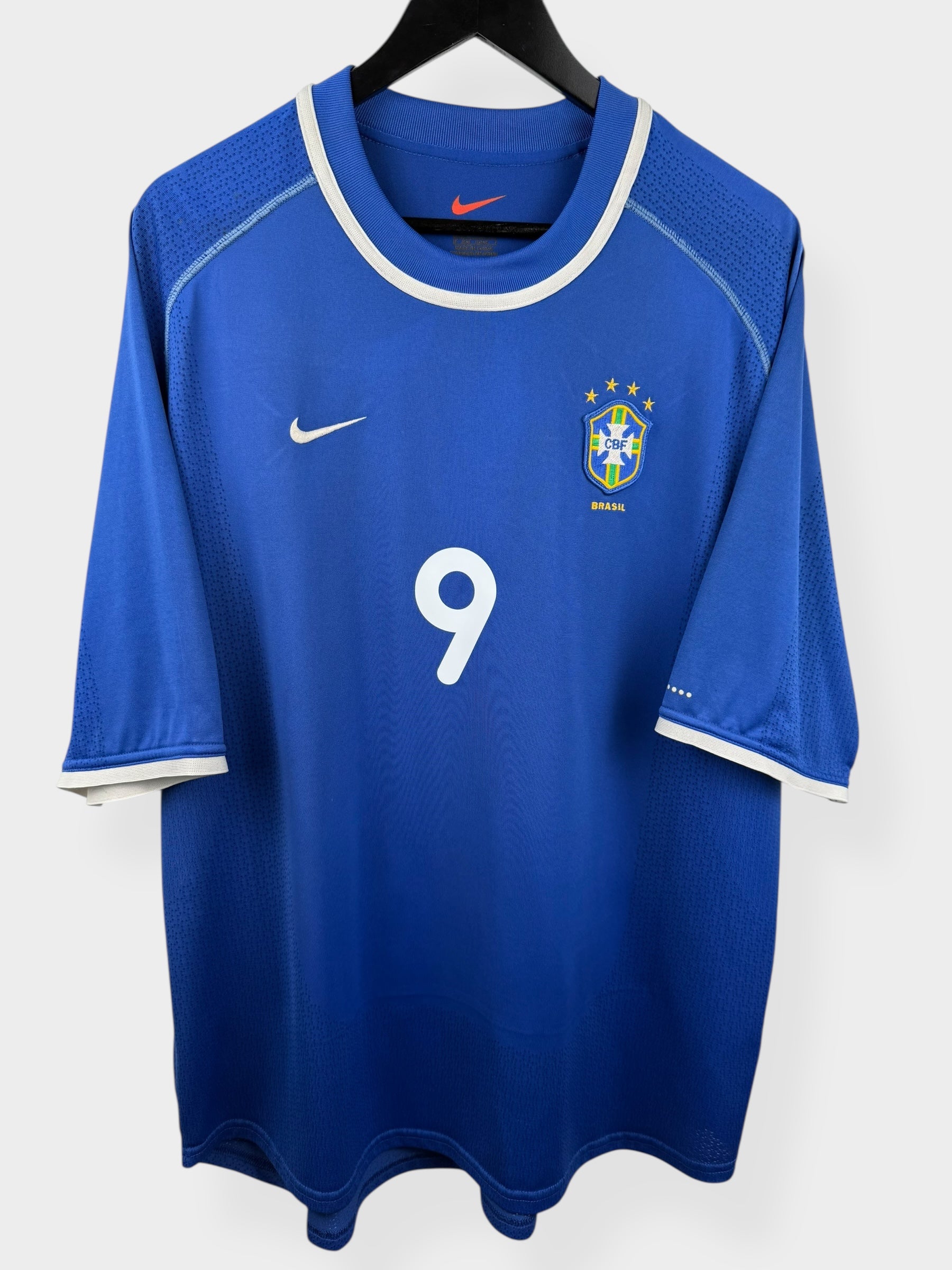 2000-02 BRAZIL AWAY SHIRT RONALDO #9 XL