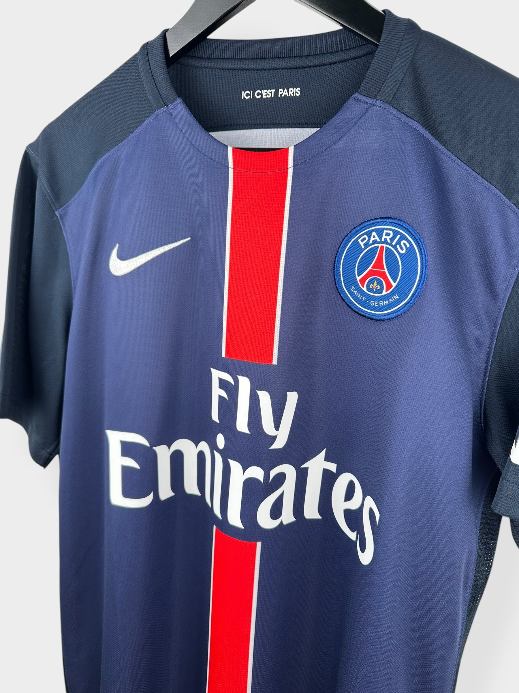 2015-16 PARIS SAINT-GERMAIN HOME SHIRT DAVID LUIZ #32 M