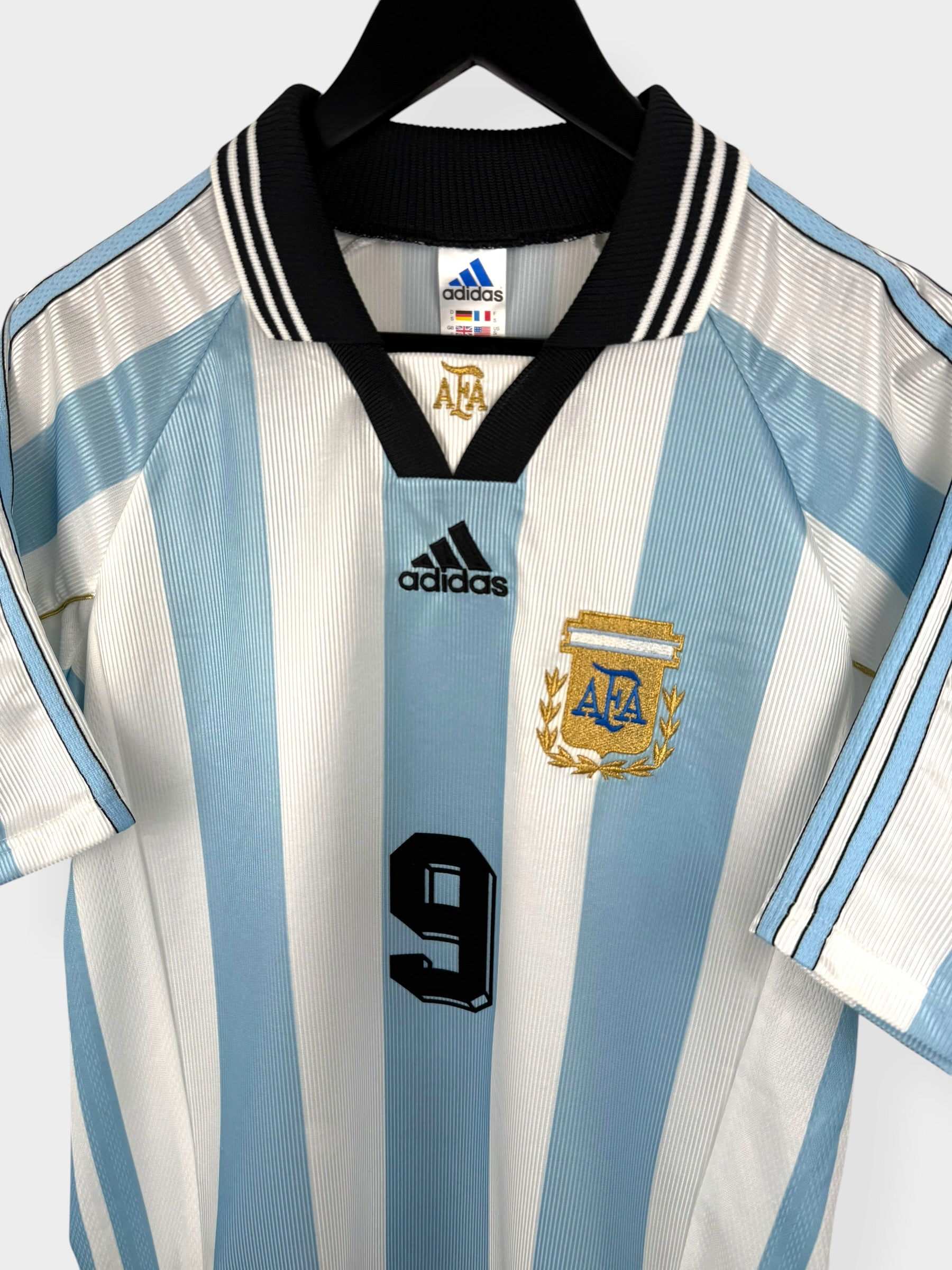 MAILLOT DOMICILE ARGENTINE 1998-99 BATISTUTA #9 S
