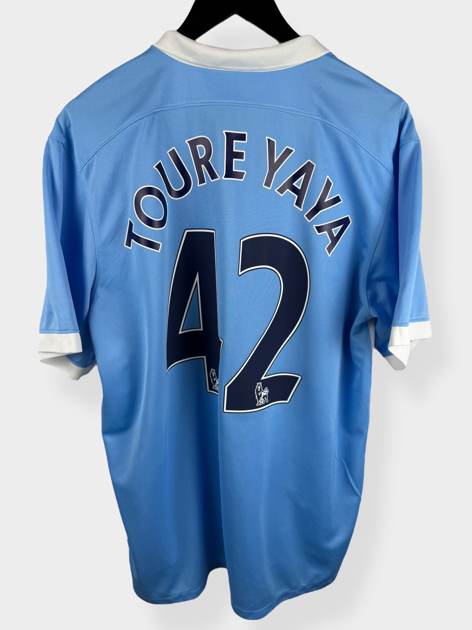 2015-16 MANCHESTER CITY  HOME SHIRT YAYA TOURE #42 XL - Authentic Football Club
