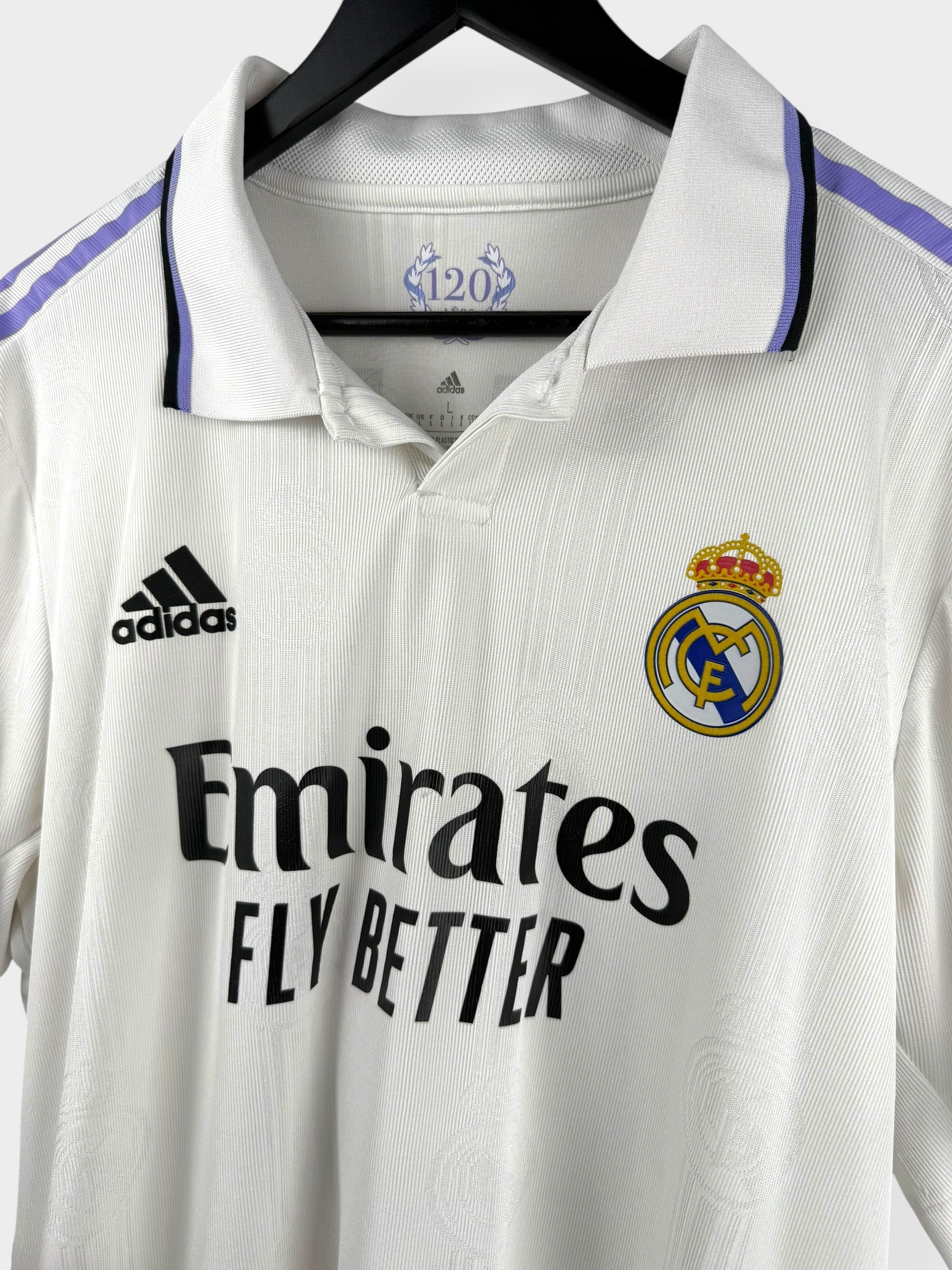 2022-23 REAL MADRID HOME SHIRT PLAYER ISSUE VINI JR. #20 L - Authentic Football Club