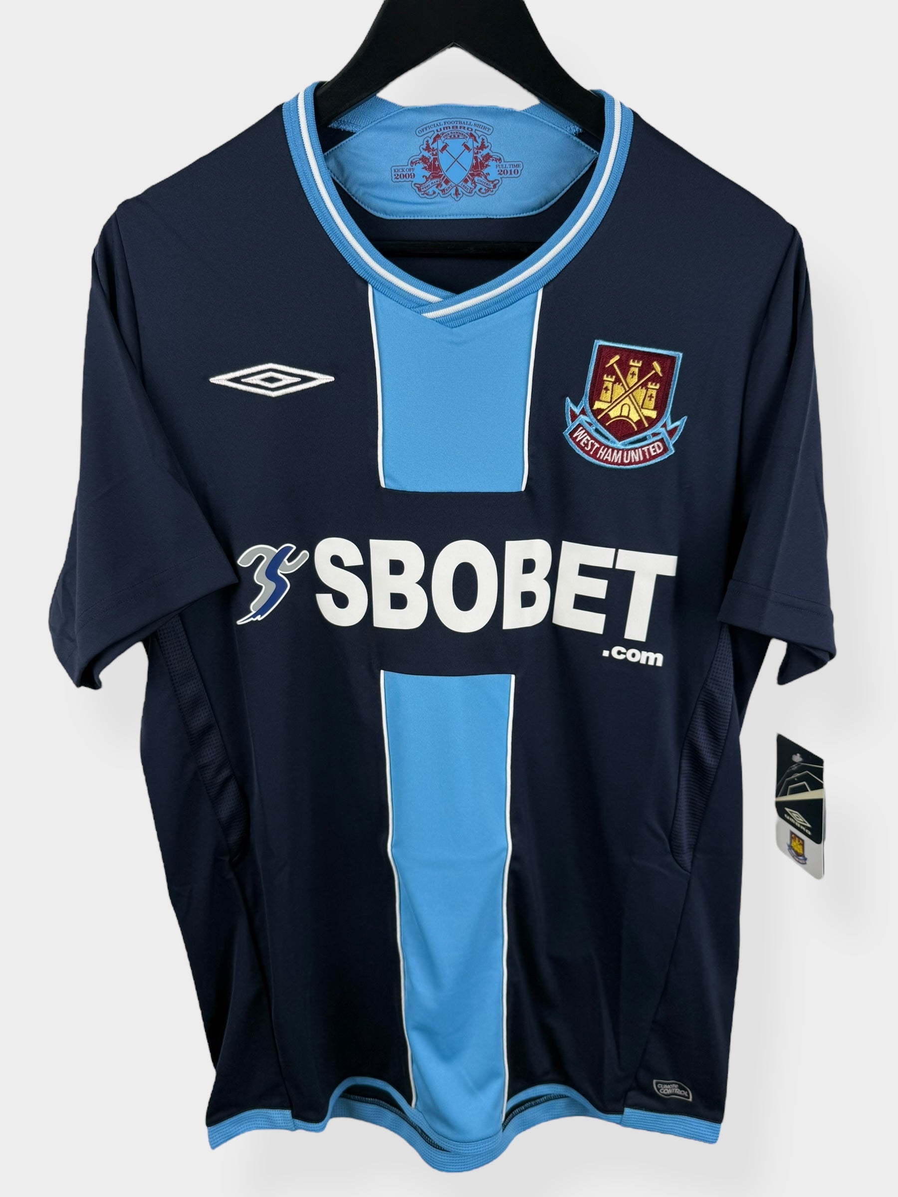 2009-10 WEST HAM UNITED AWAY SHIRT M - Authentic Football Club