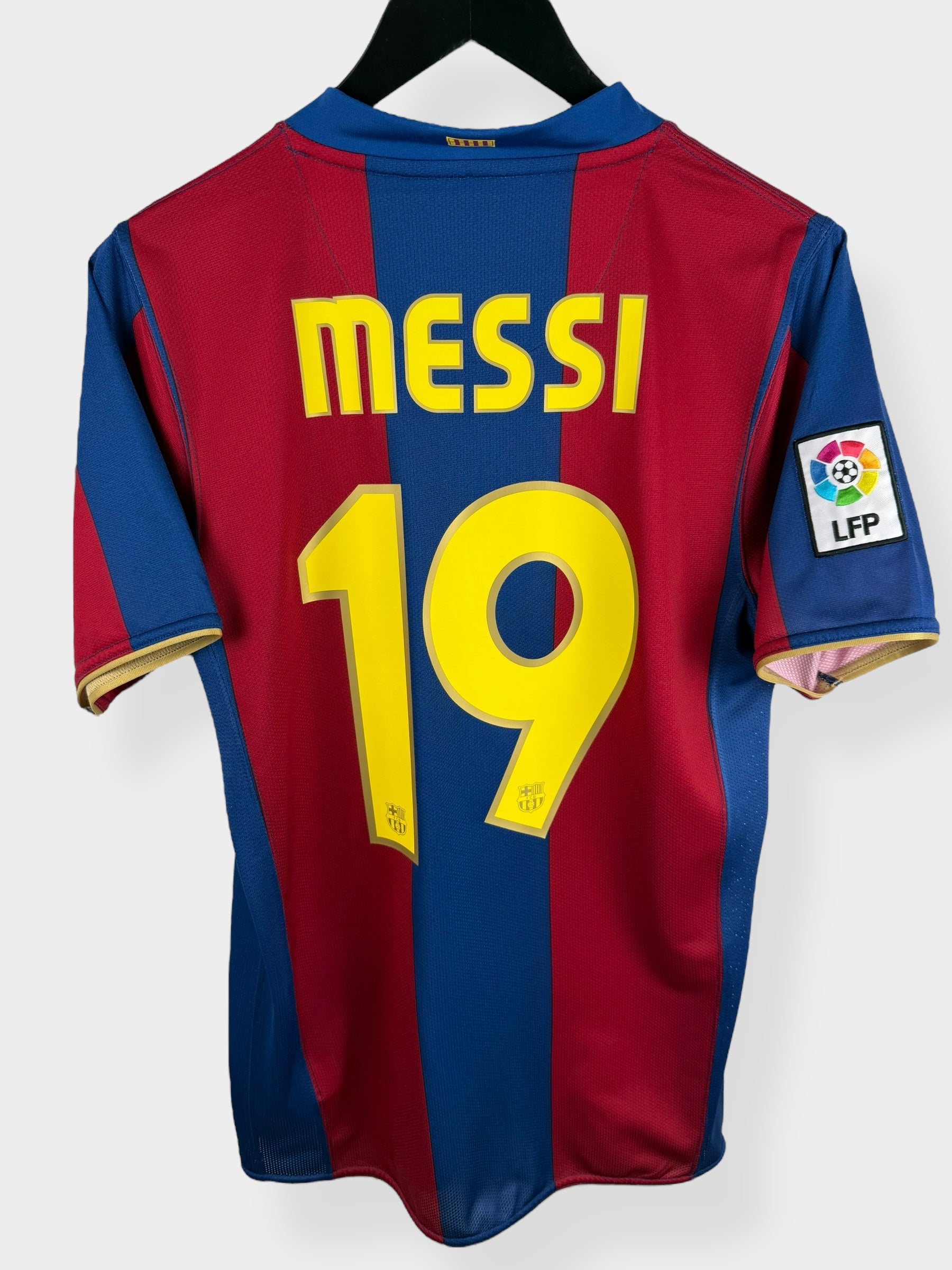 2007-08 BARCELONA HOME SHIRT MESSI #19 S - Authentic Football Club