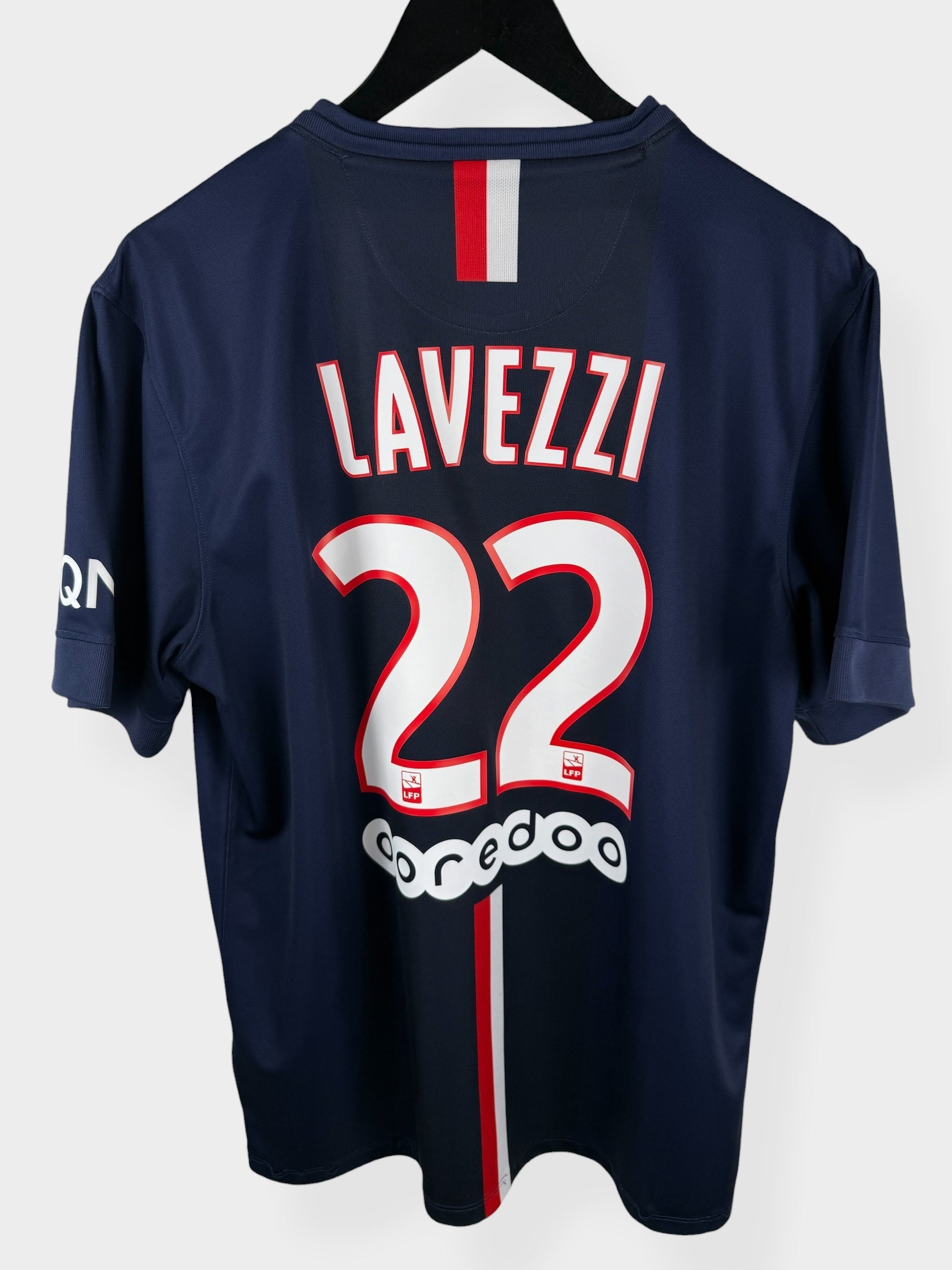 MAILLOT DOMICILE 2014-15 PARIS SAINT-GERMAIN LAVEZZI #22 L