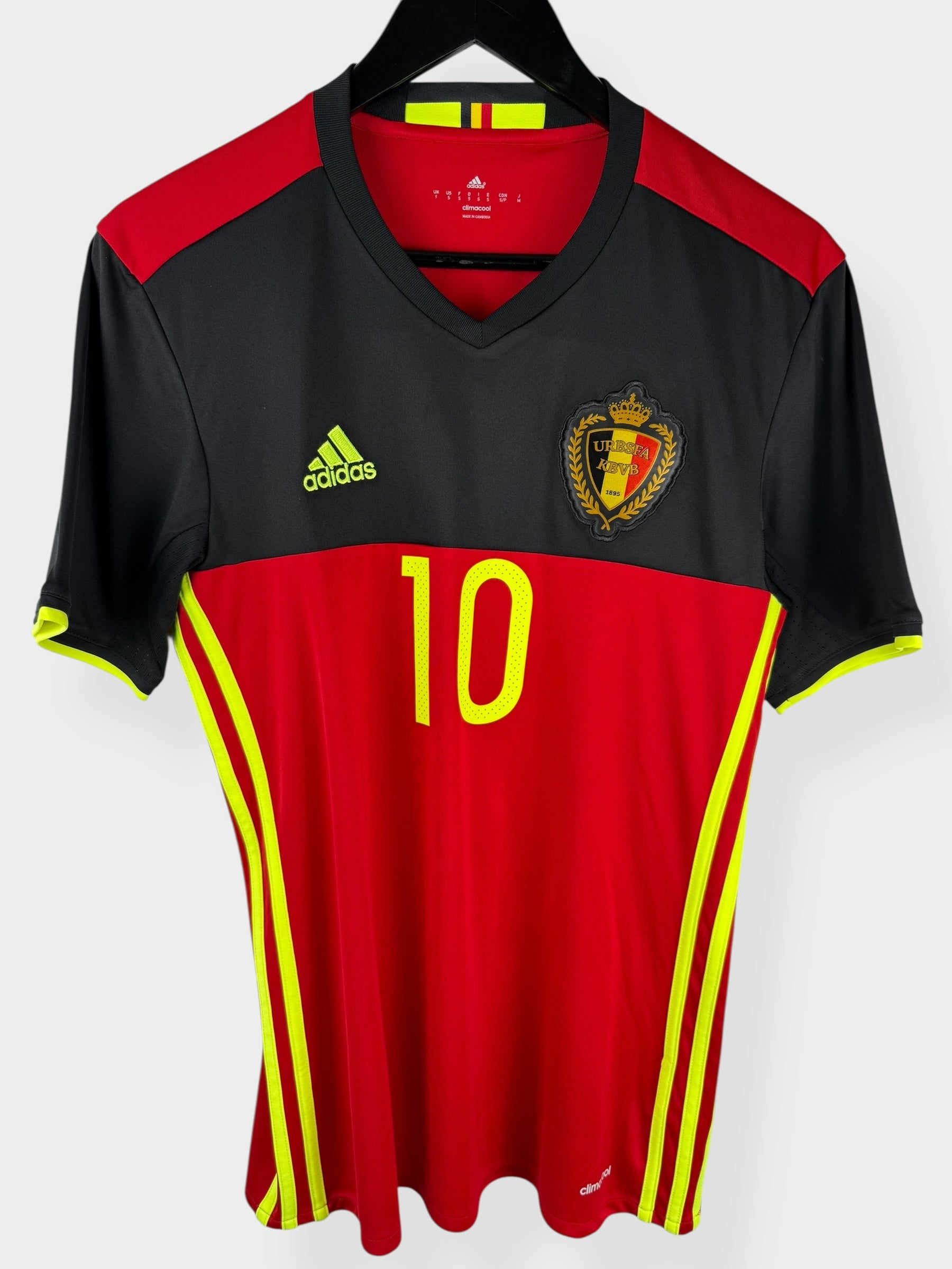 2016-17 BELGIUM HOME SHIRT HAZARD #10 S