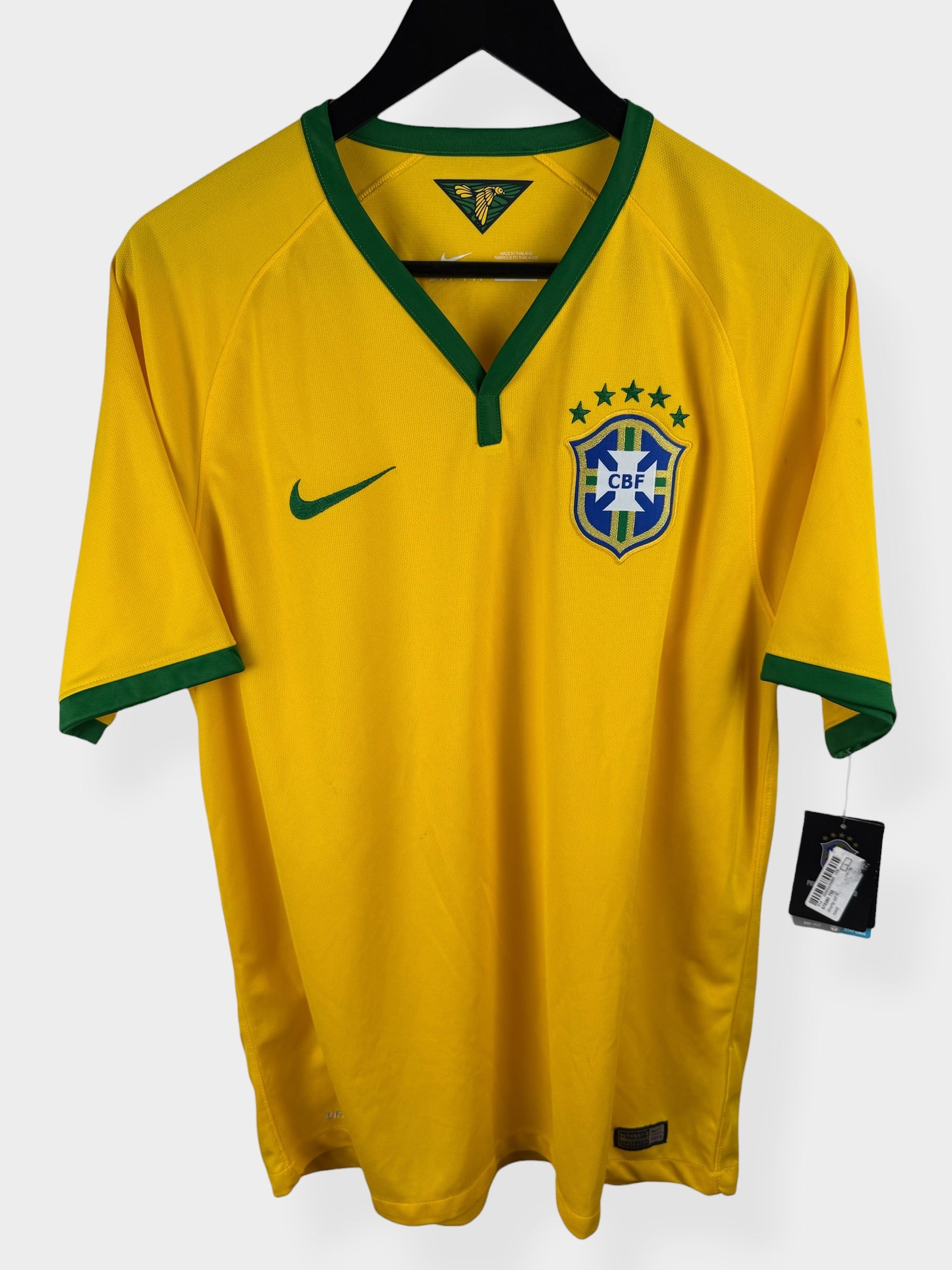 2014-15 BRAZIL HOME SHIRT L