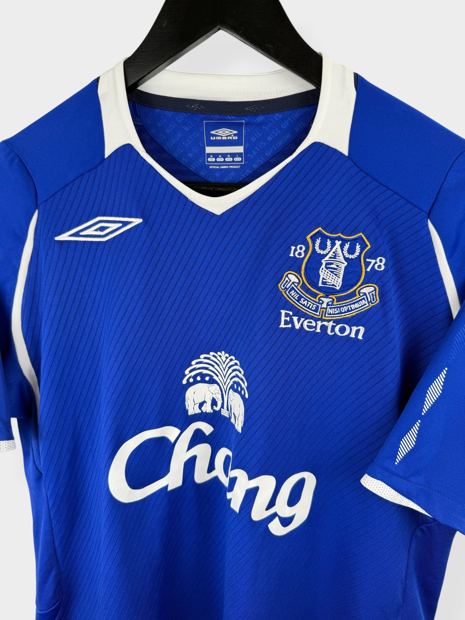 2008-09 EVERTON HOME SHIRT ARTETA #10 M