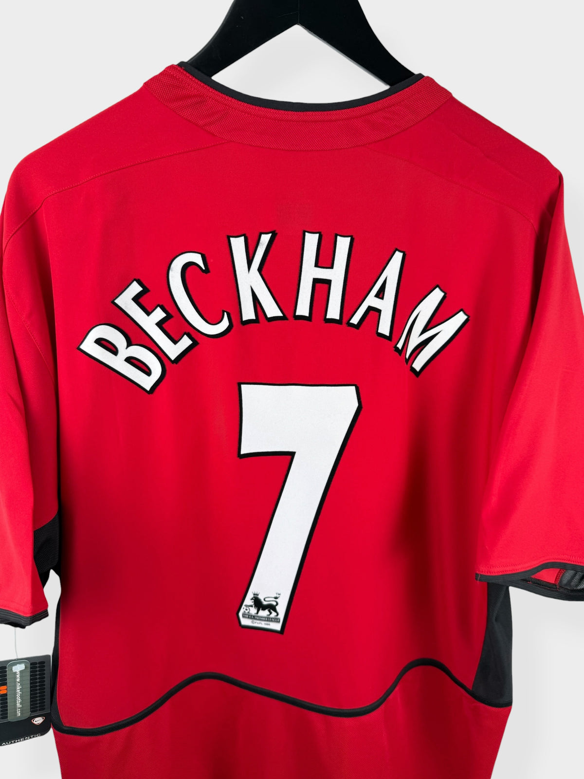 MAILLOT DOMICILE DE MANCHESTER UNITED 2002-04 BECKHAM N°7 XL