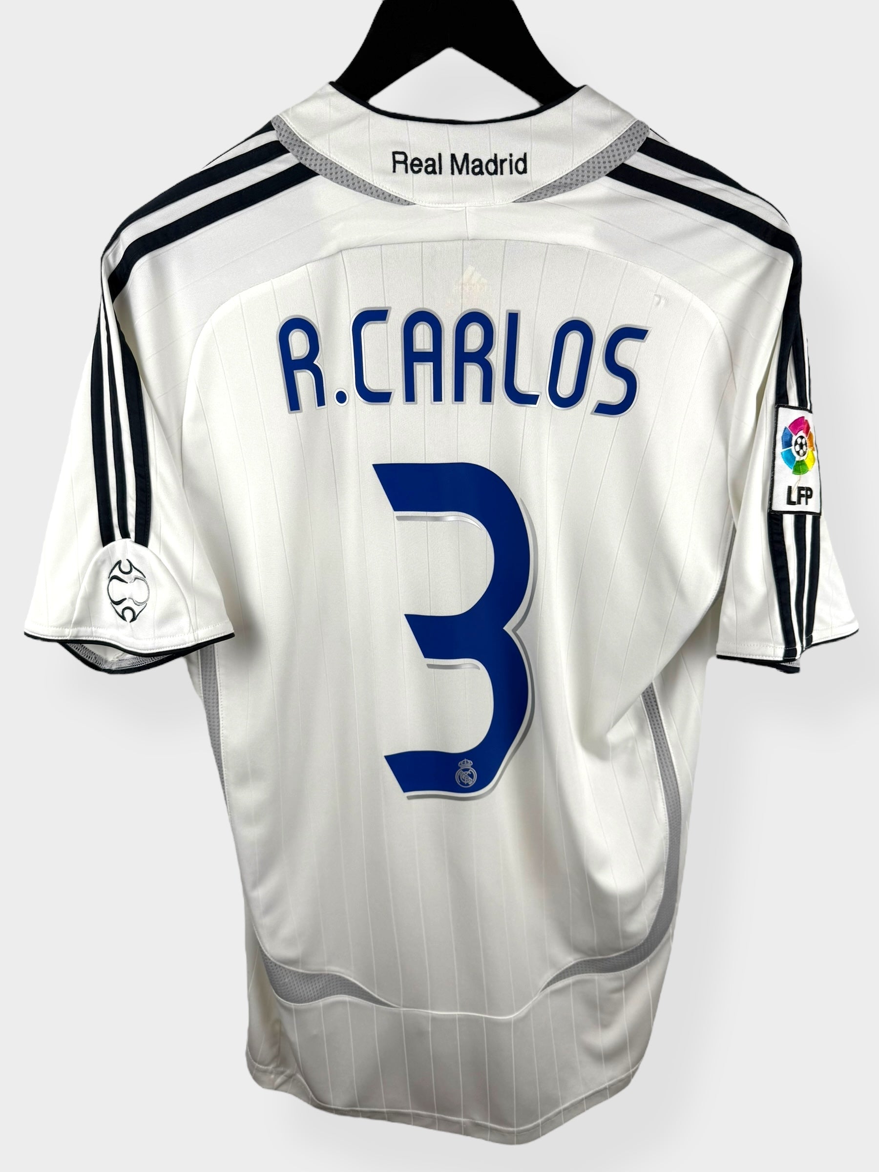 2006-07 REAL MADRID HOME SHIRT R. CARLOS #3 S - Authentic Football Club