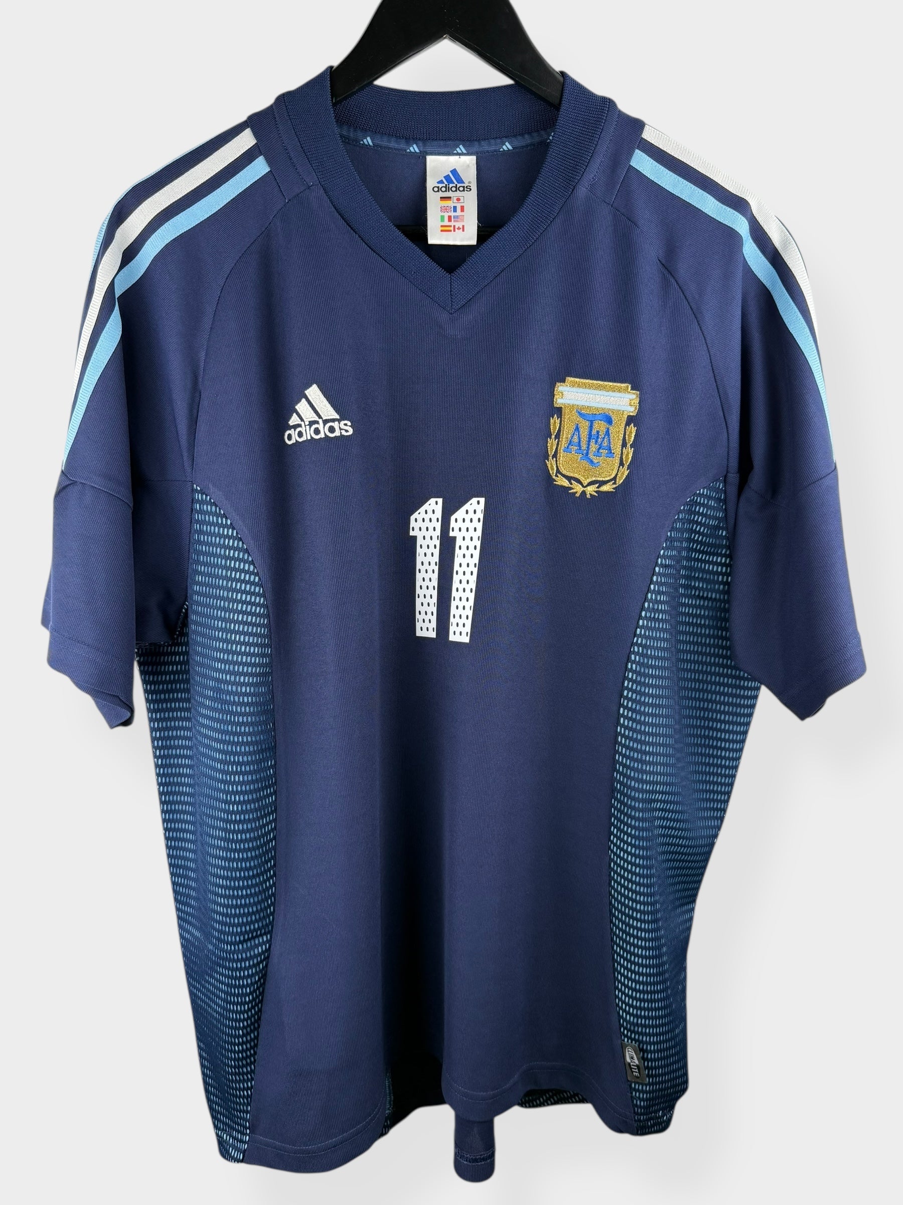 2002-04 ARGENTINA AWAY SHIRT VERON #11 L