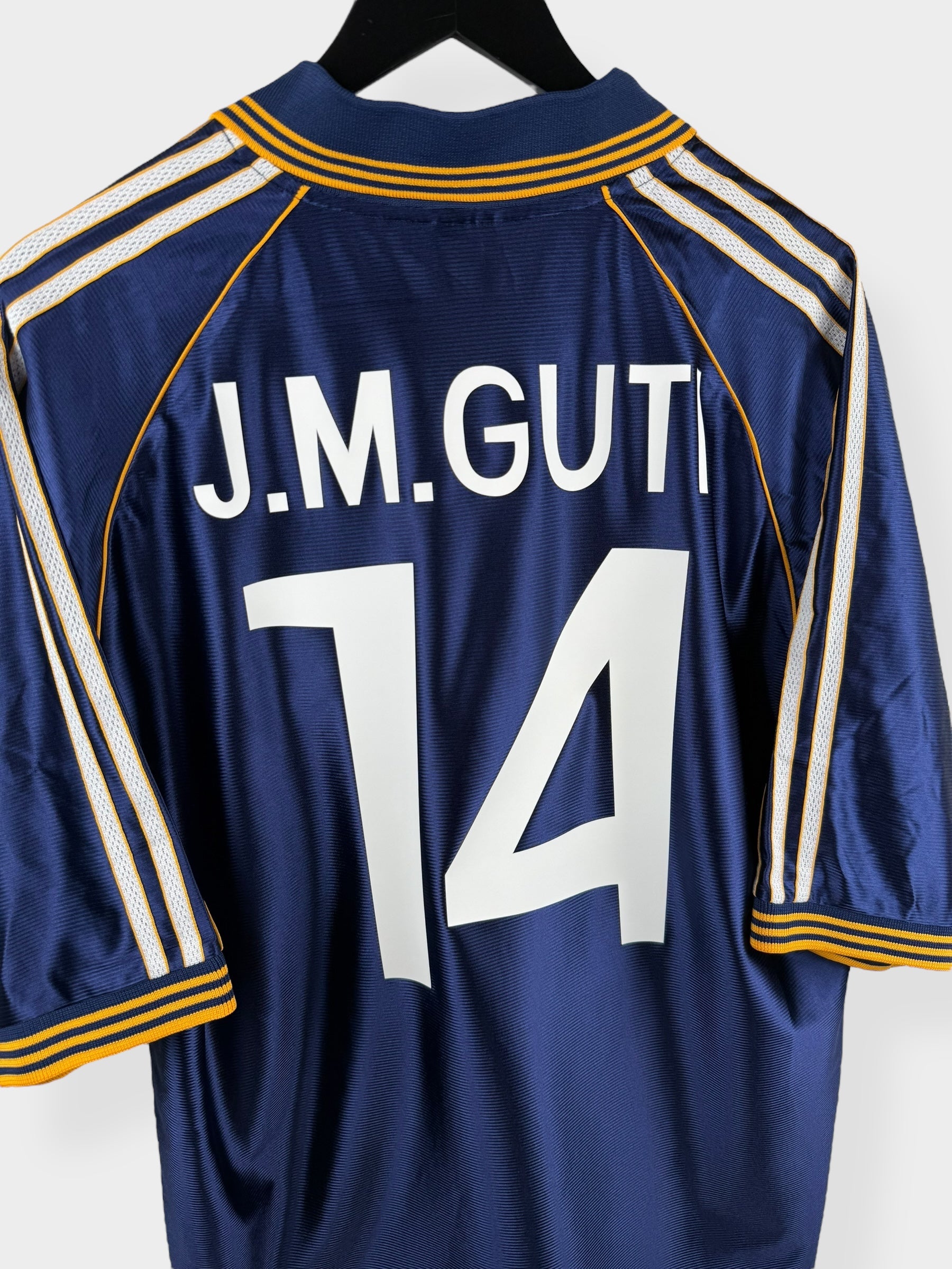 1998-99 REAL MADRID THIRD SHIRT GUTI #14 XL
