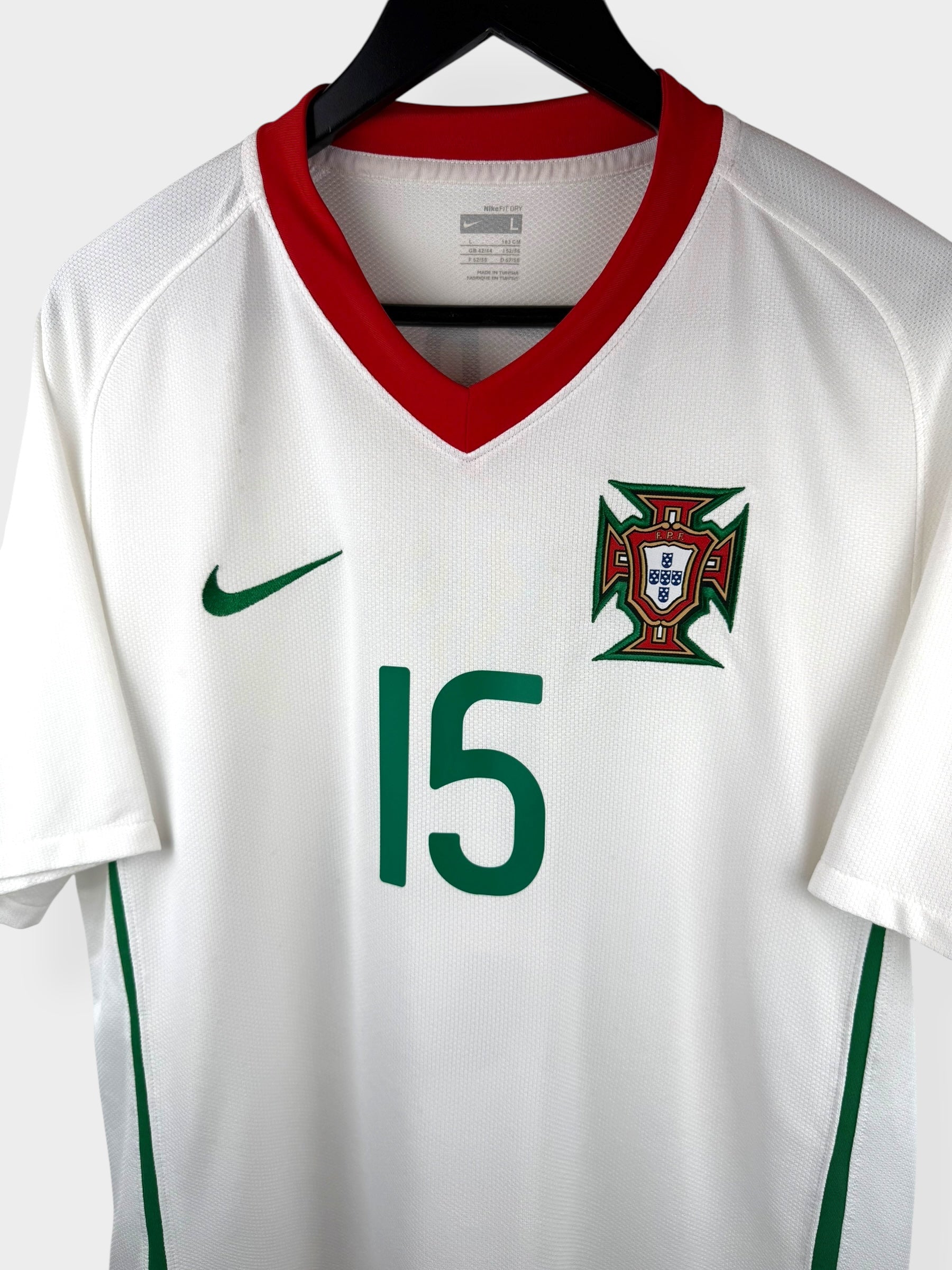 2008-10 PORTUGAL AUSWÄRTSTRIKOT PEPE #15 L
