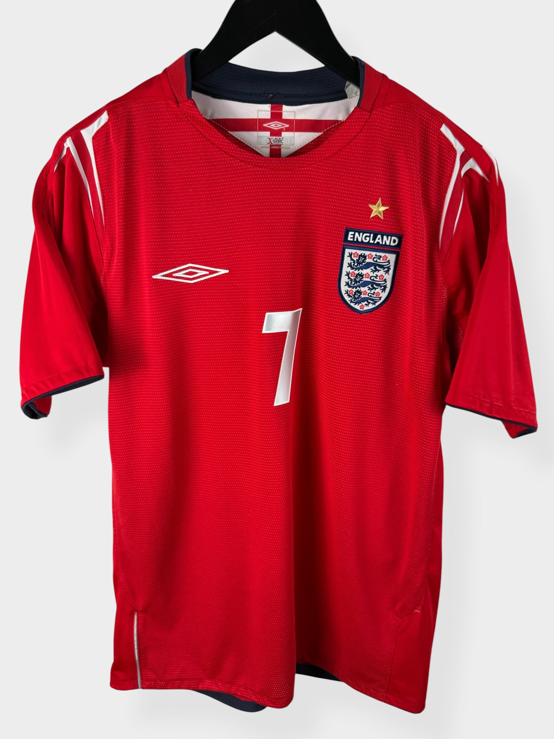 2004-06 ENGLAND AUSWÄRTSTRIKOT BECKHAM #7 M