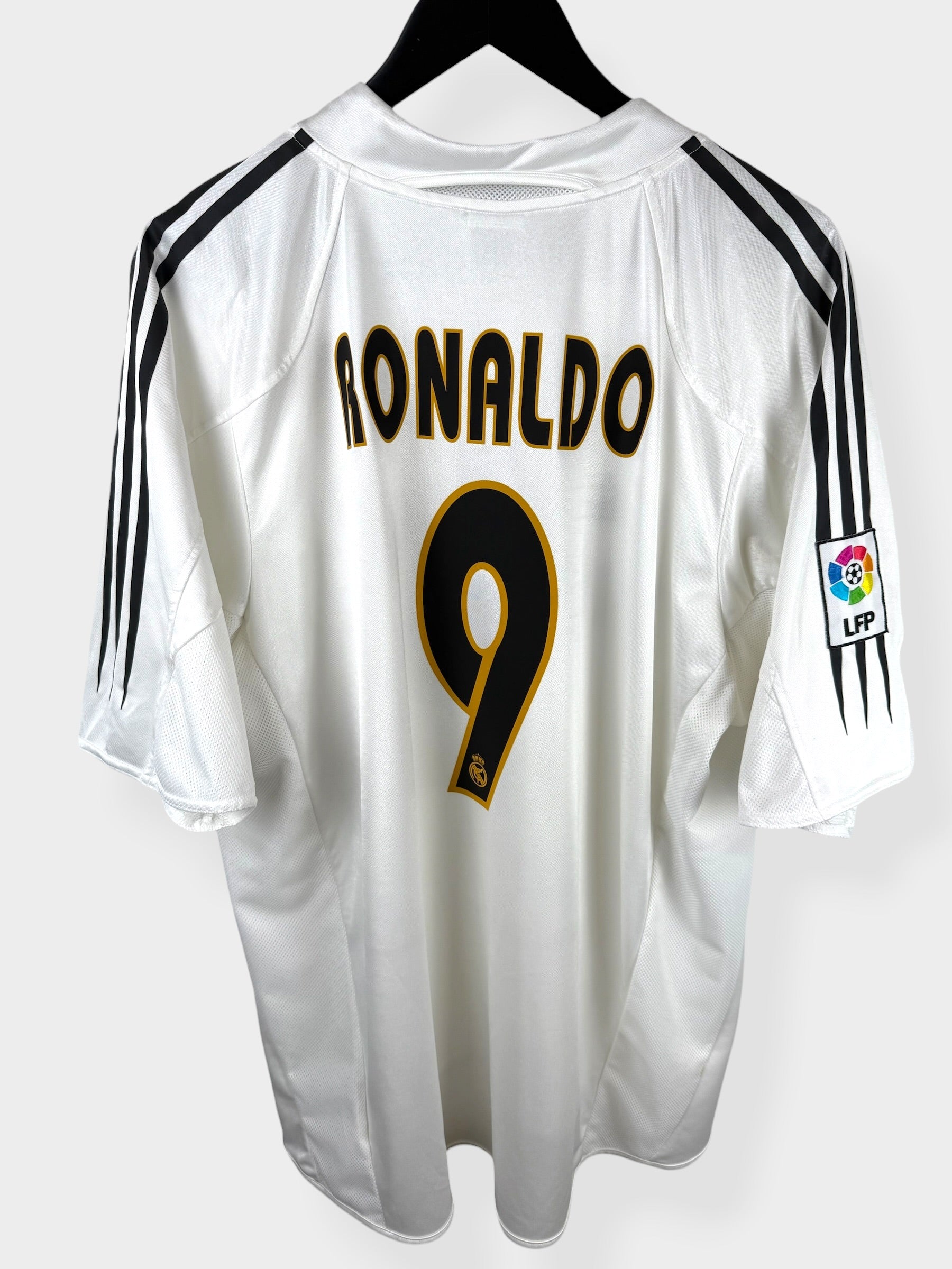 2004-05 REAL MADRID HOME SHIRT RONALDO #9 XL